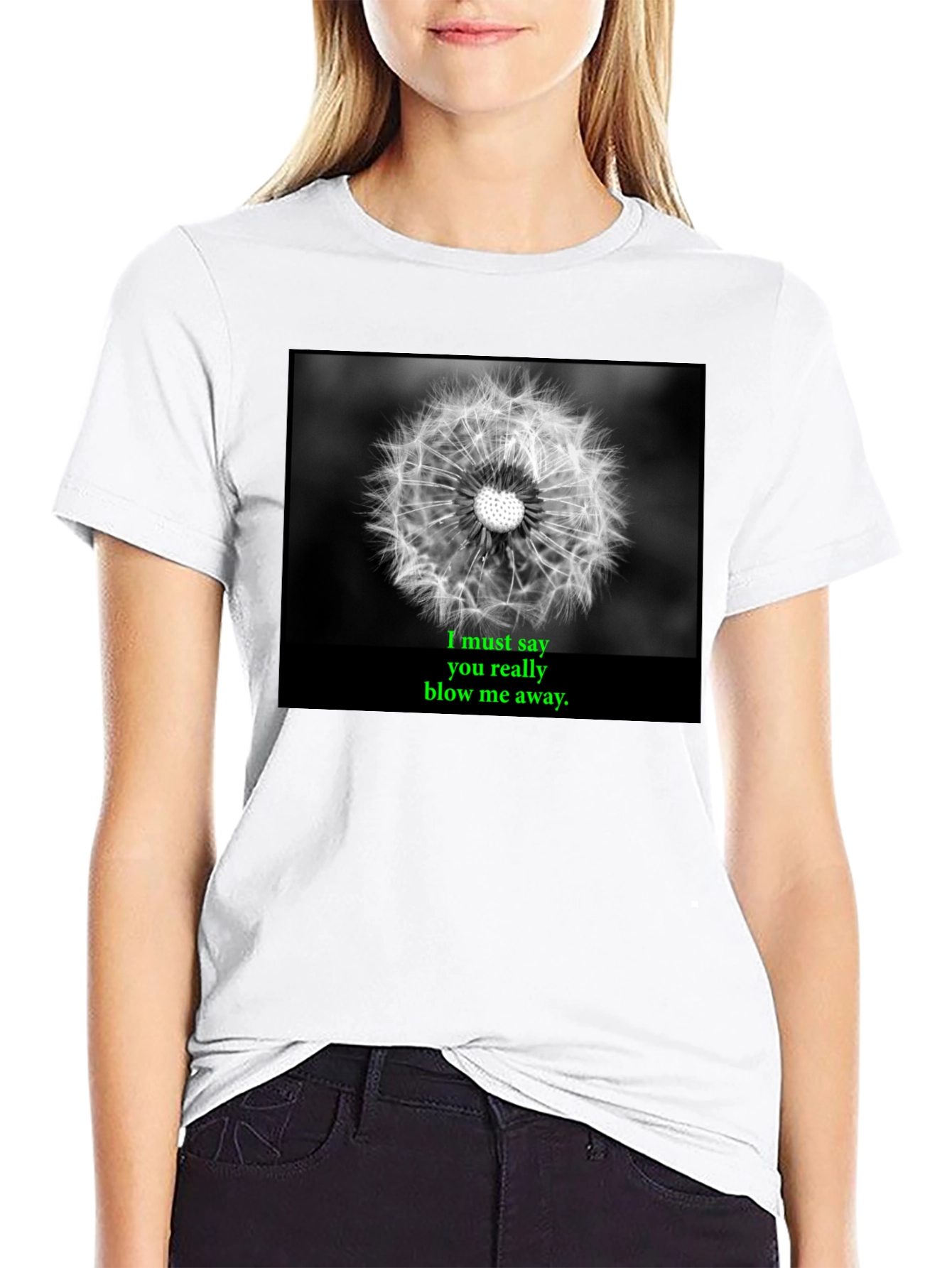 Dandelion Blow Me Away Graphic Tee
