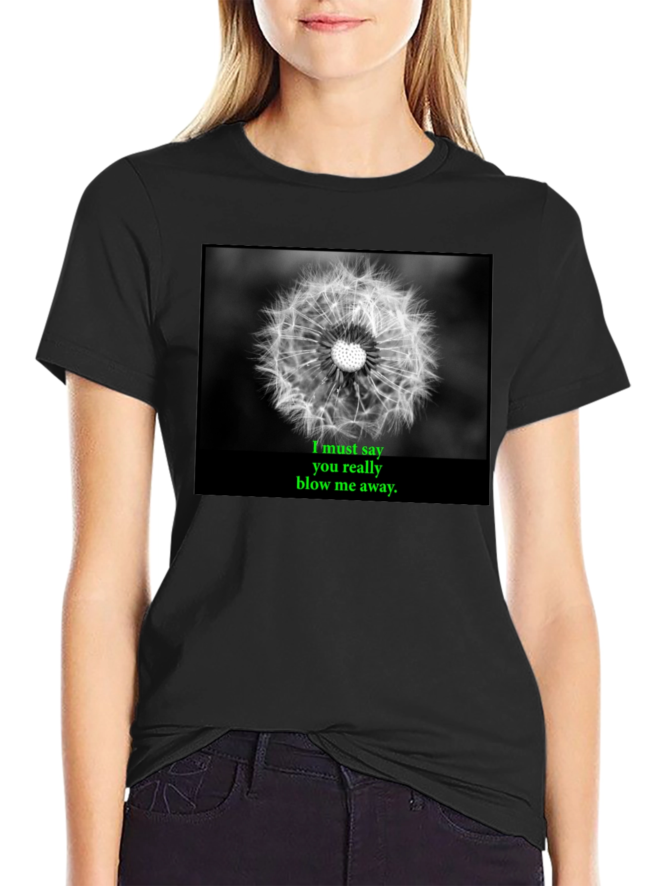 Dandelion Blow Me Away Graphic Tee
