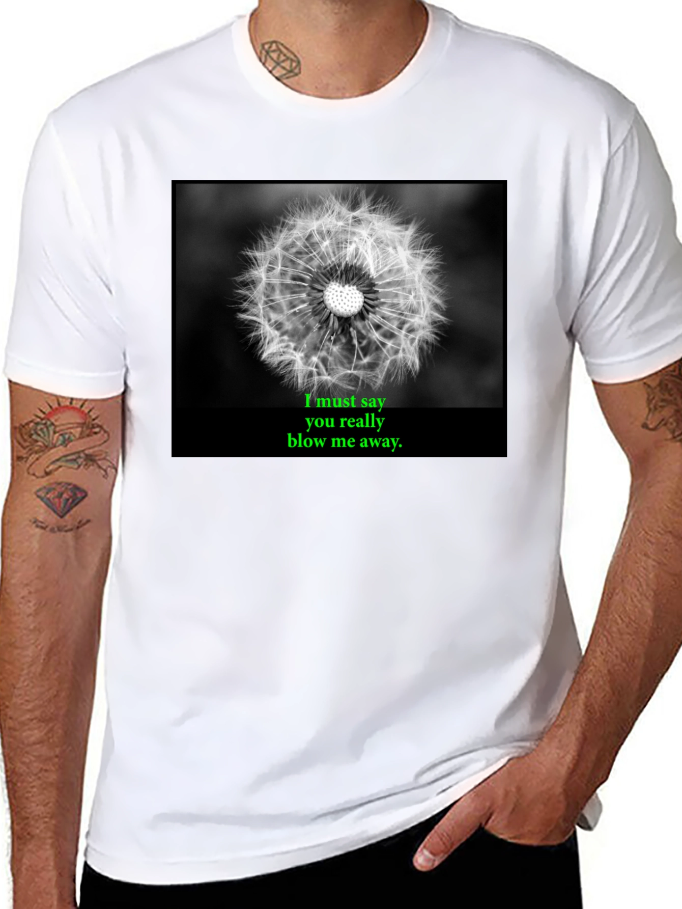 Dandelion Blow Me Away Graphic Tee