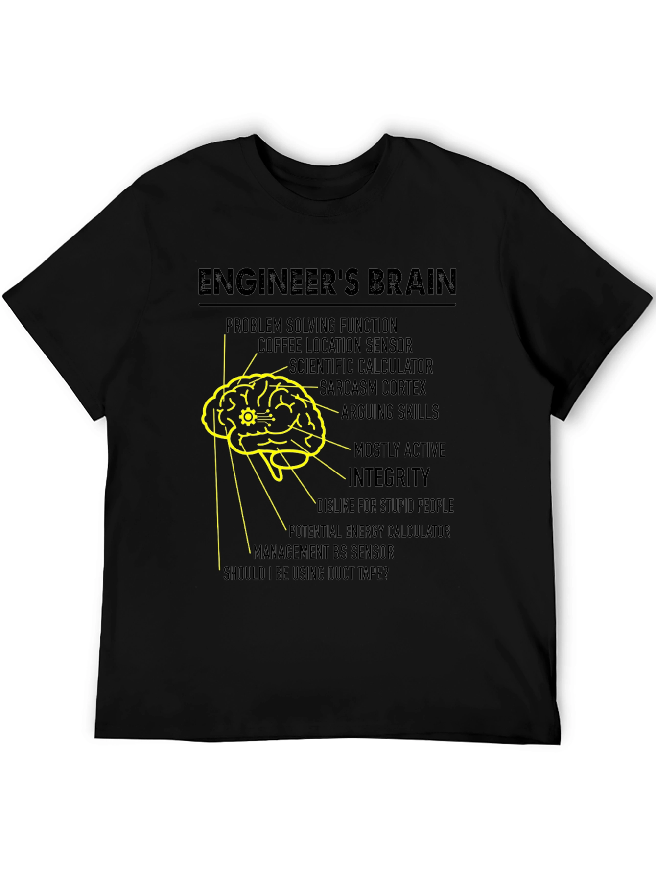 Engineers Brain T-Shirt - Funny Engineering Tee