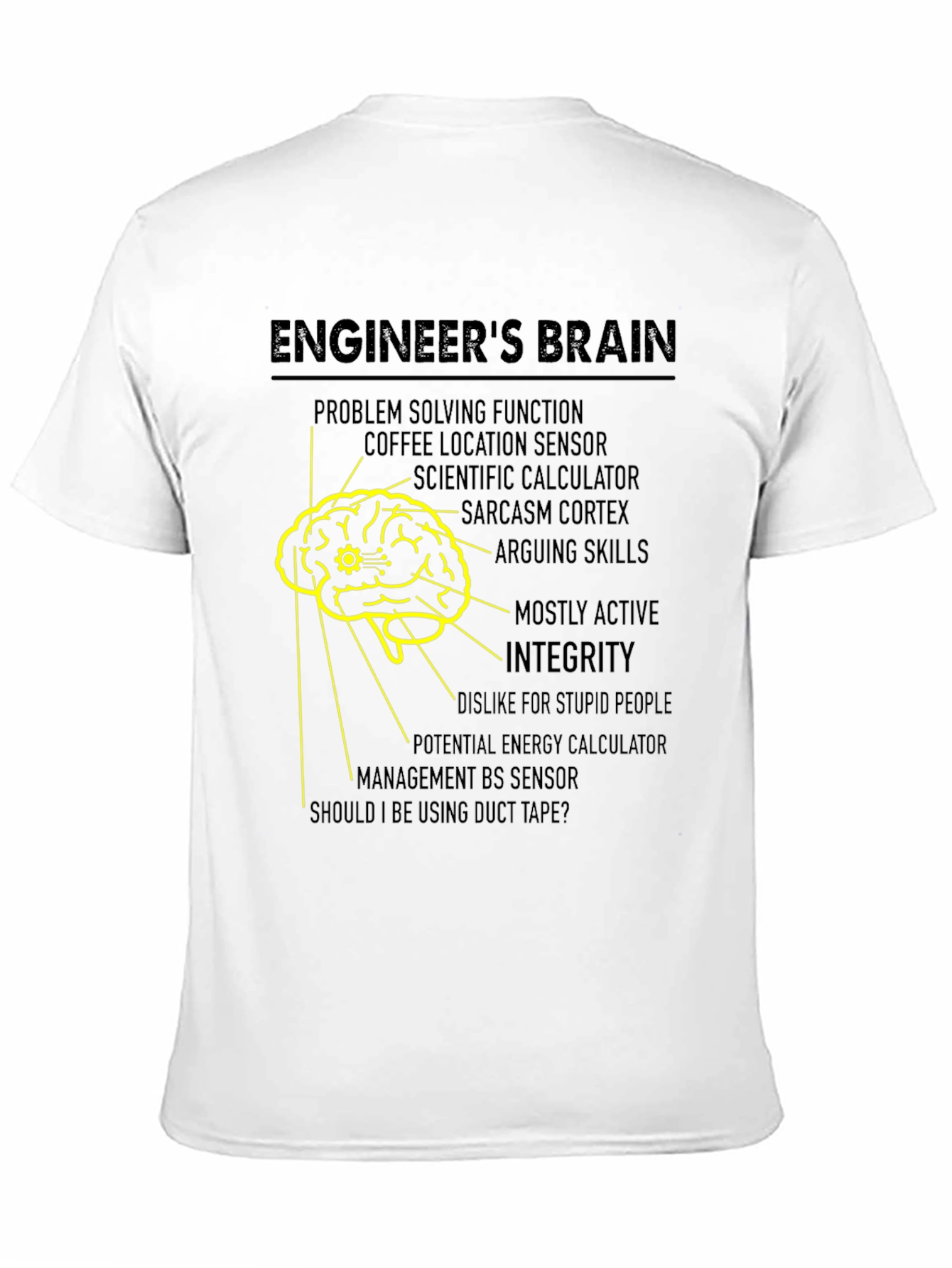 Engineers Brain T-Shirt - Funny Engineering Tee