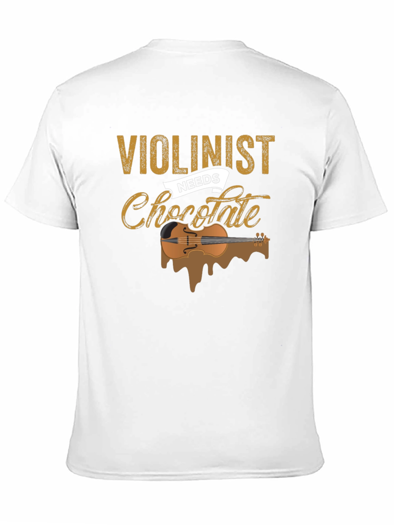 Violinist Needs Chocolate T-Shirt - Music Lover Tee