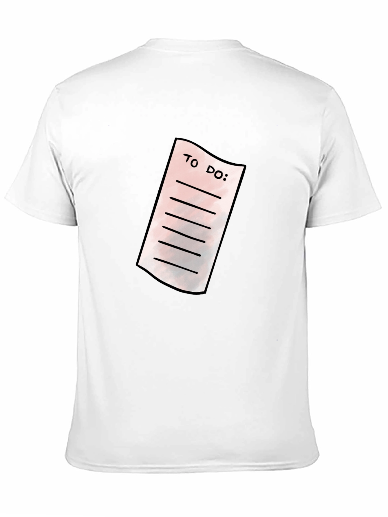 Mens Black To-Do List Graphic T-Shirt