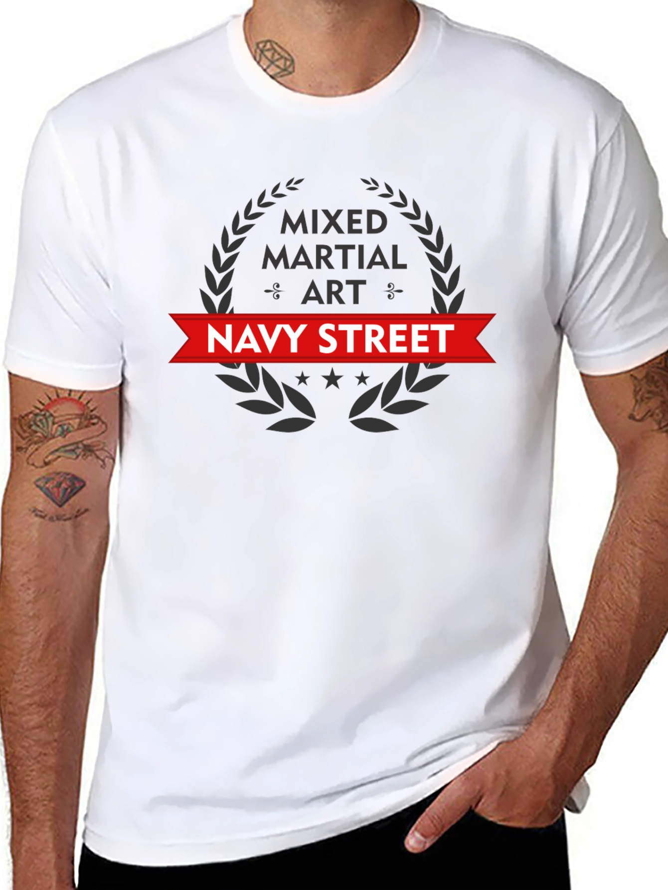 Navy Street Mixed Martial Arts Black T-Shirt