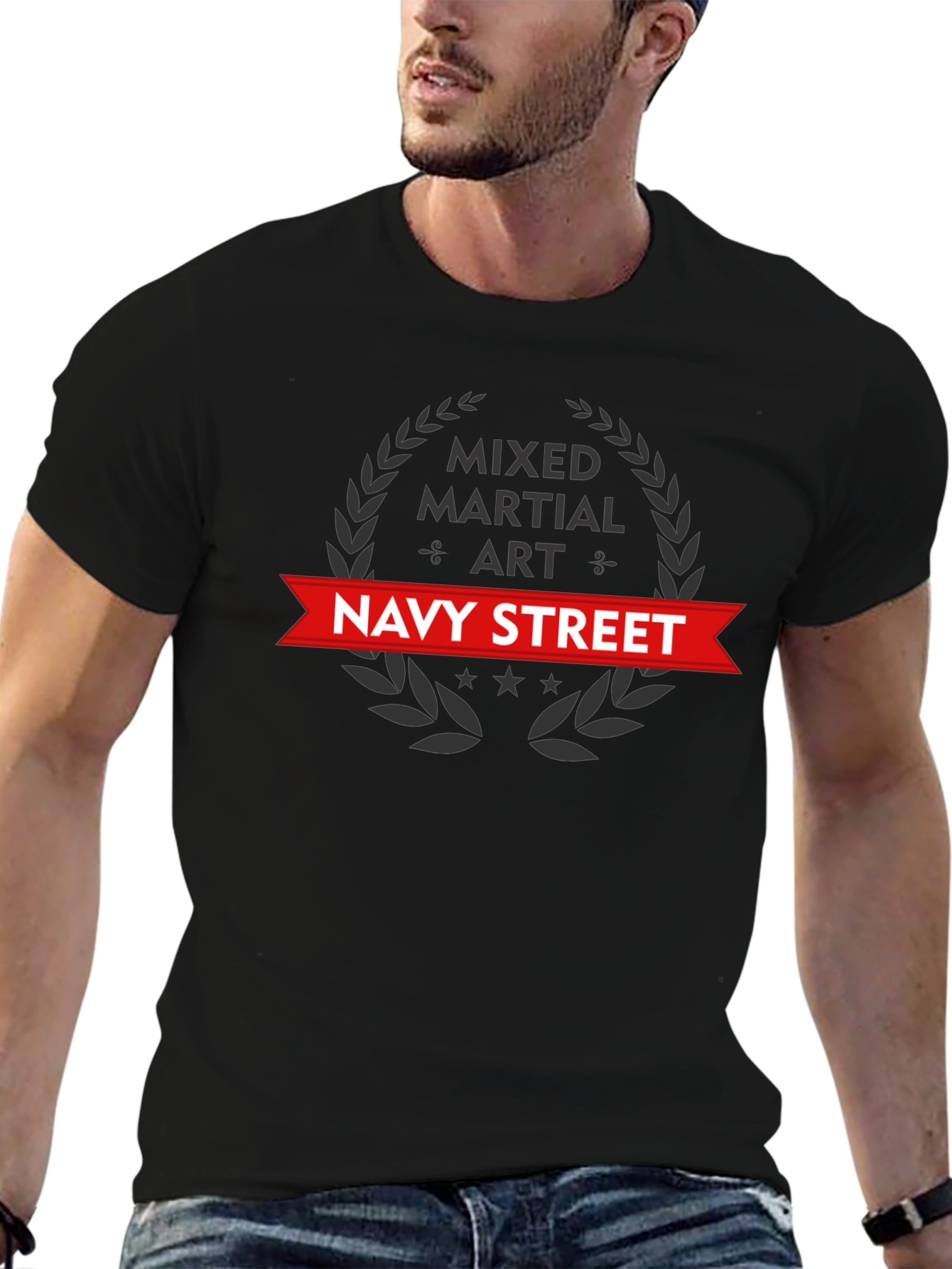Navy Street Mixed Martial Arts Black T-Shirt