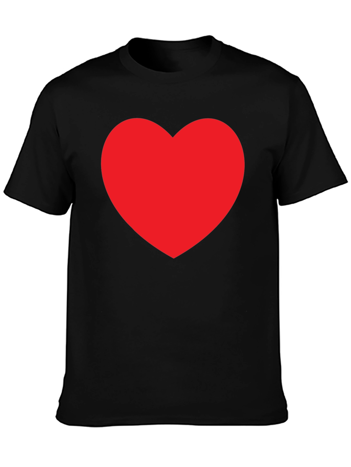 Bold Red Heart Graphic Tee - Classic Fit