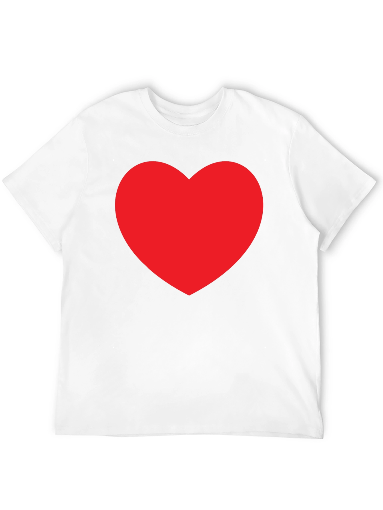 Bold Red Heart Graphic Tee - Classic Fit