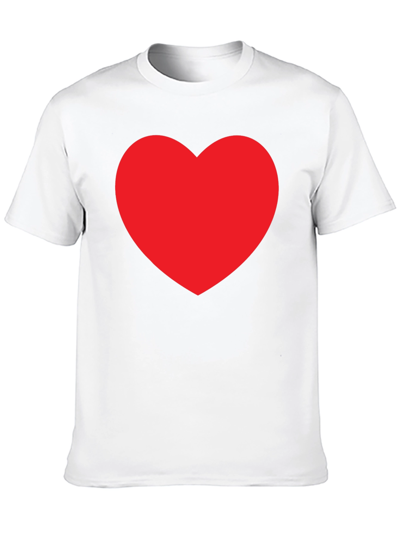 Bold Red Heart Graphic Tee - Classic Fit