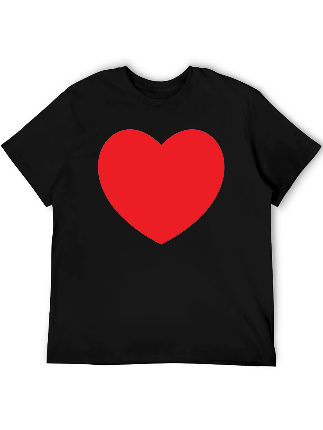 Bold Red Heart Graphic Tee - Classic Fit