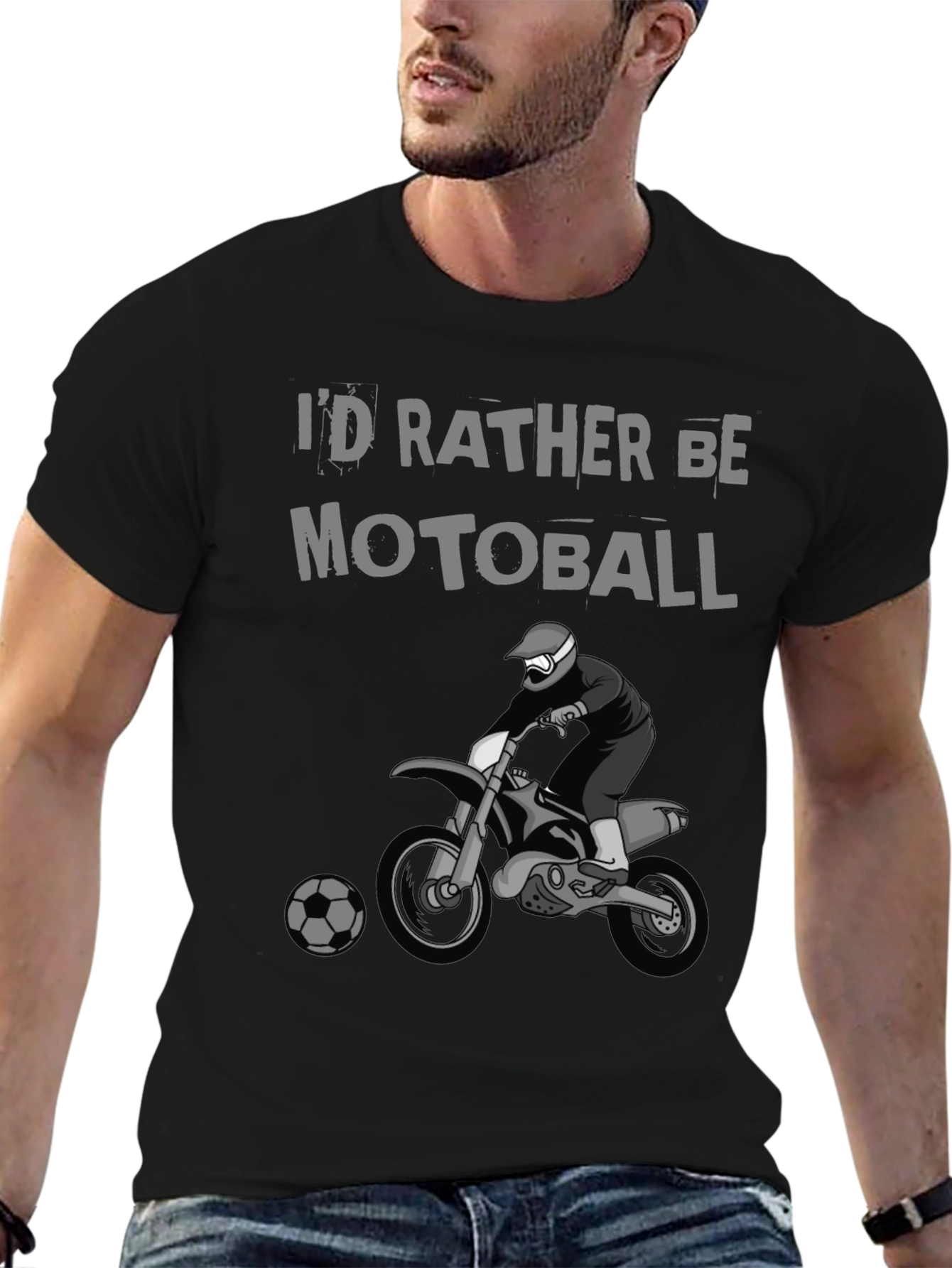 Motoball T-Shirt - Biker Soccer Tee