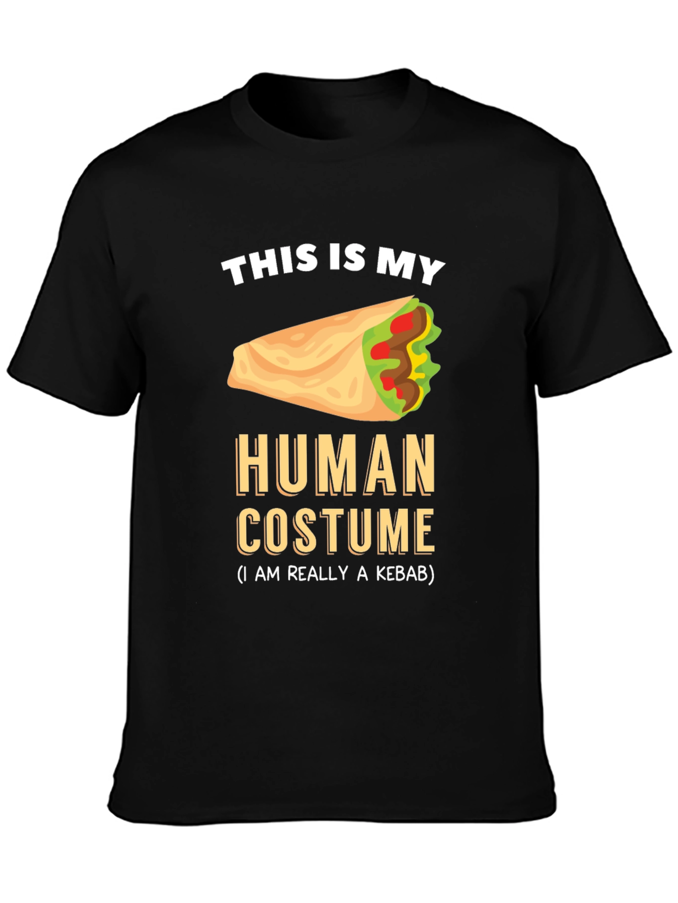 Kebab Costume Graphic Tee - Funny Foodie T-Shirt