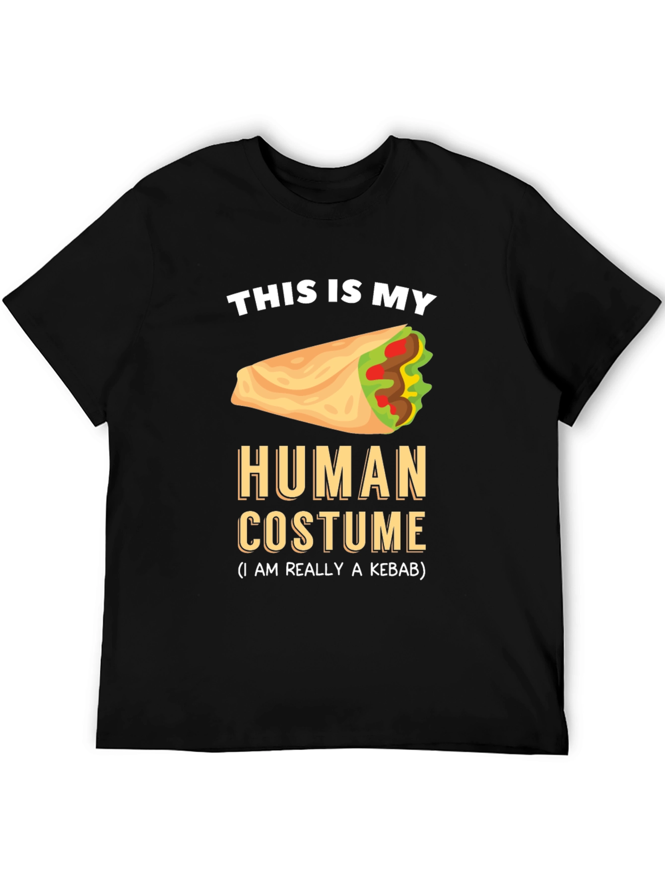 Kebab Costume Graphic Tee - Funny Foodie T-Shirt