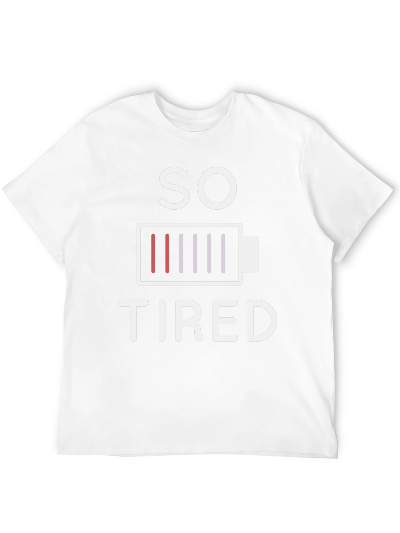 So Tired Graphic T-Shirt - Low Battery Design