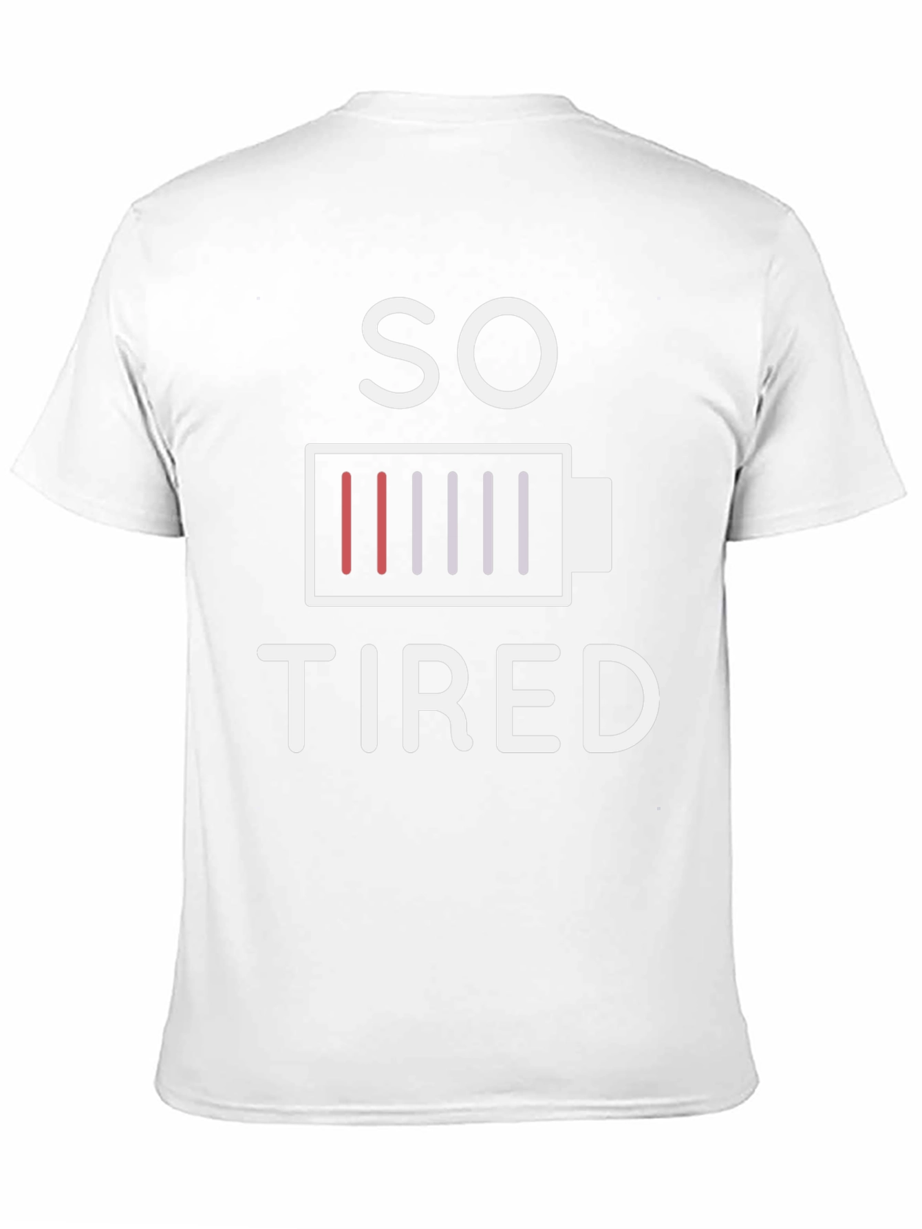 So Tired Graphic T-Shirt - Low Battery Design