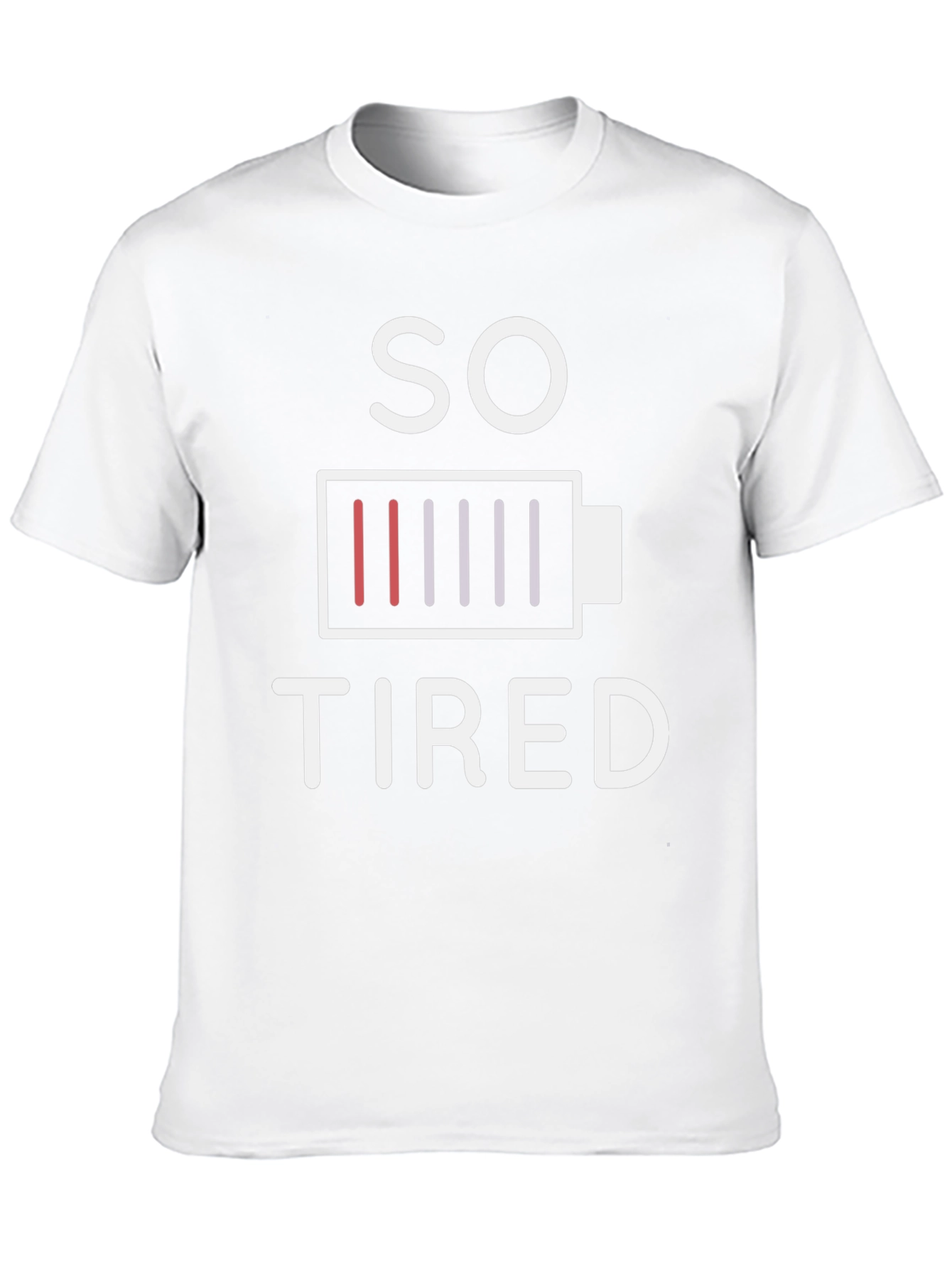So Tired Graphic T-Shirt - Low Battery Design