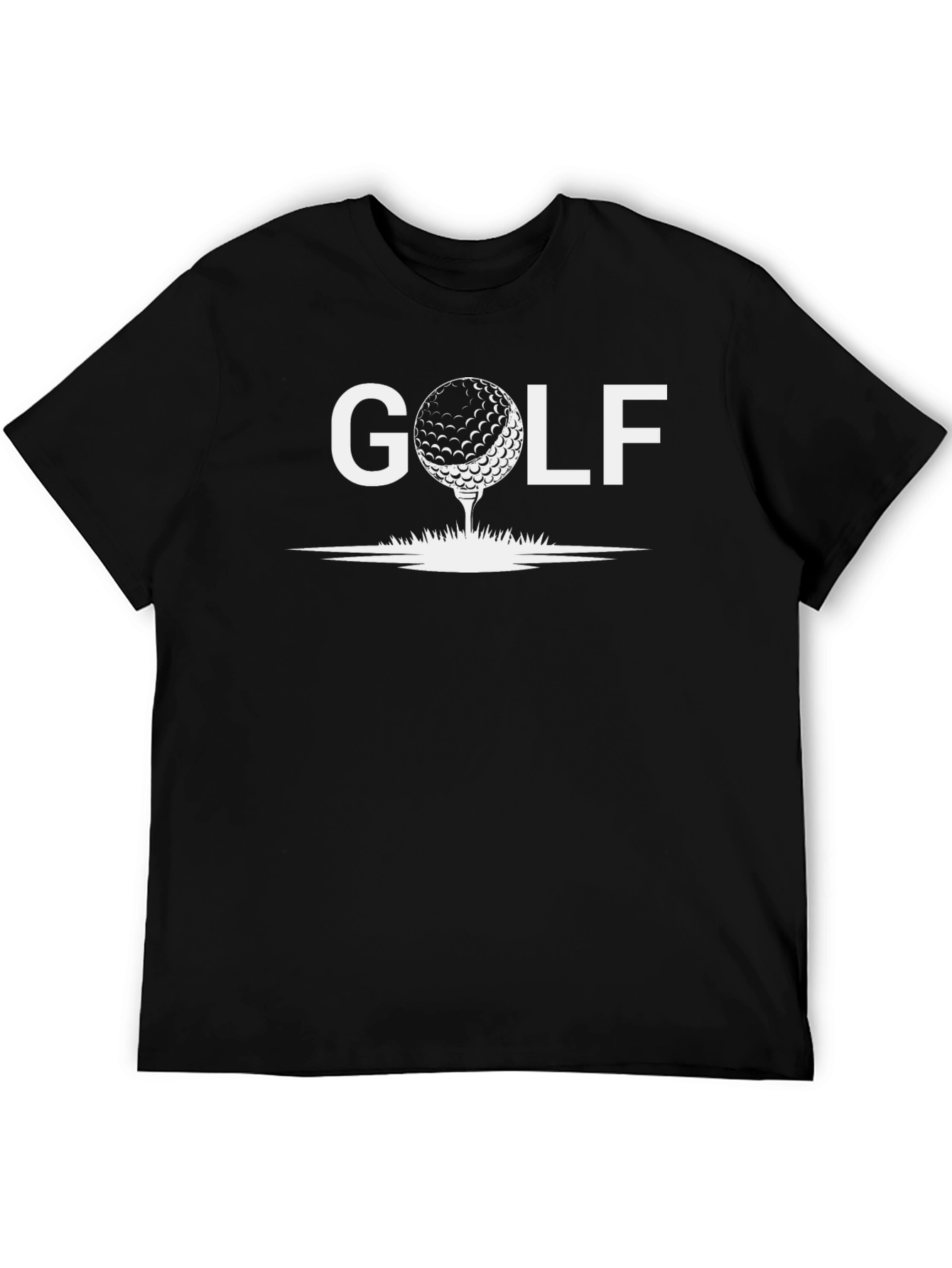 Golf Tee Graphic T-Shirt - Black