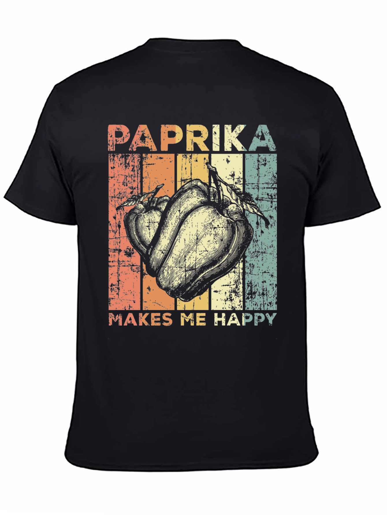 Paprika Makes Me Happy T-Shirt - Retro Style