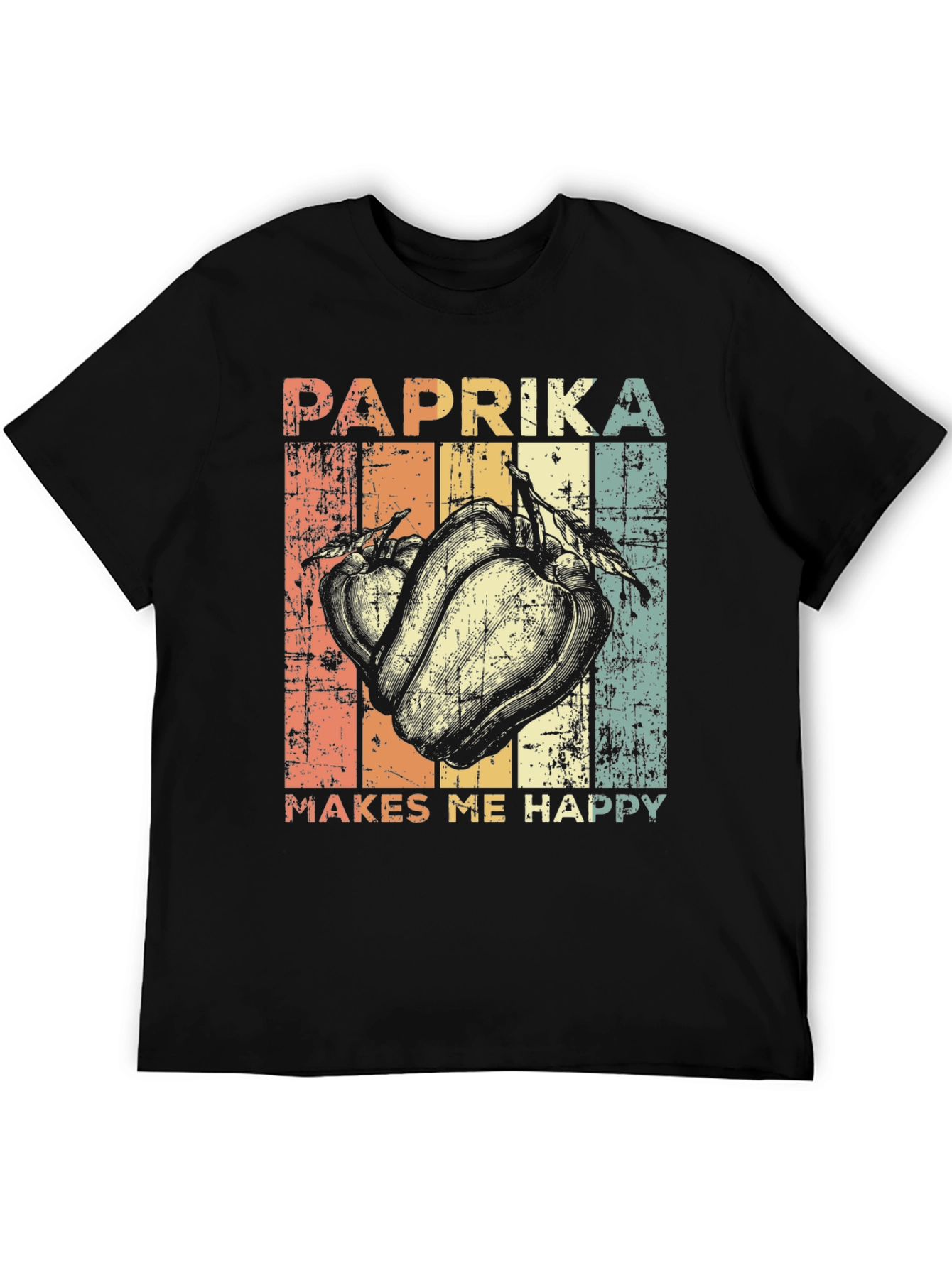 Paprika Makes Me Happy T-Shirt - Retro Style