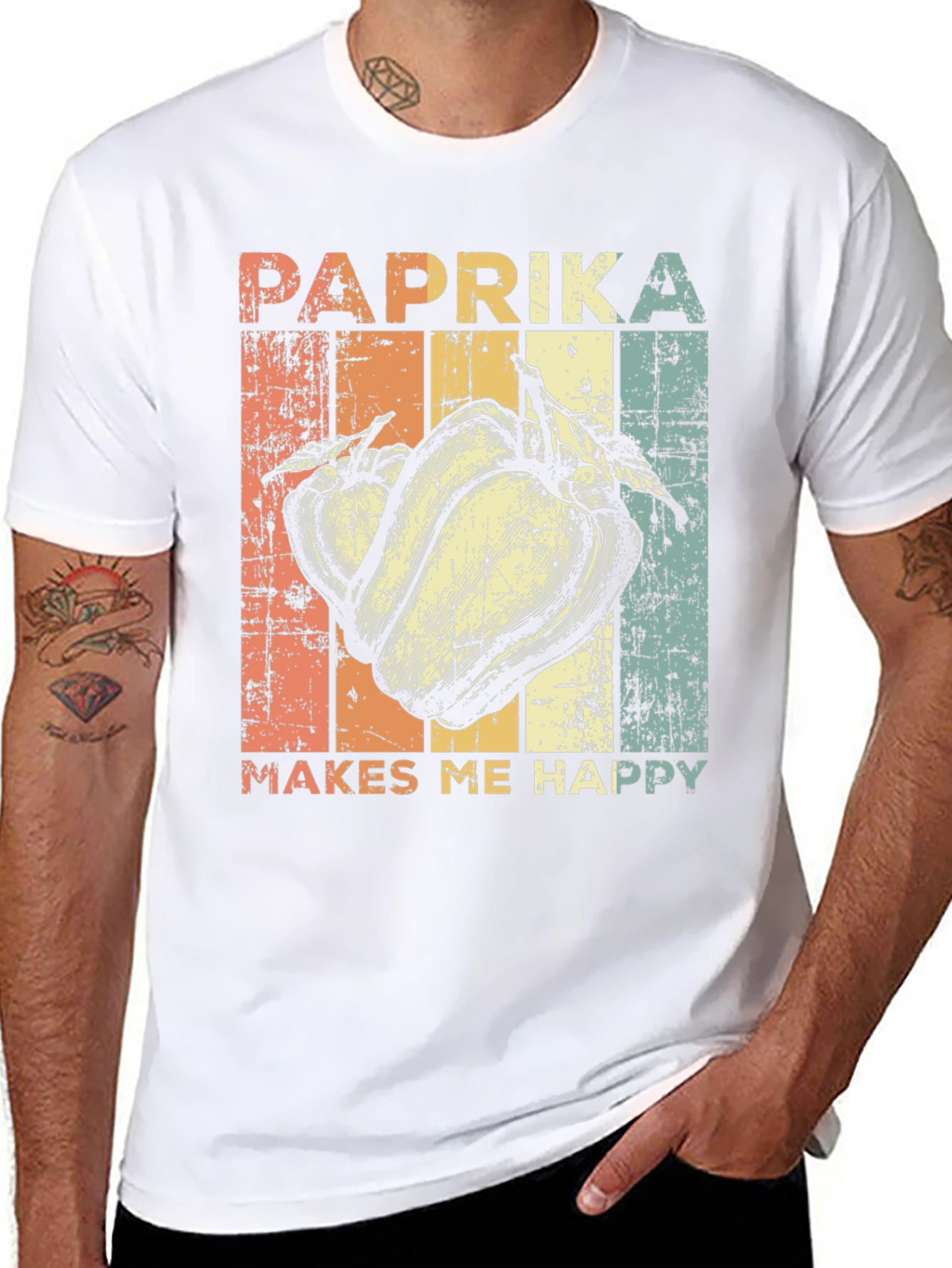 Paprika Makes Me Happy T-Shirt - Retro Style