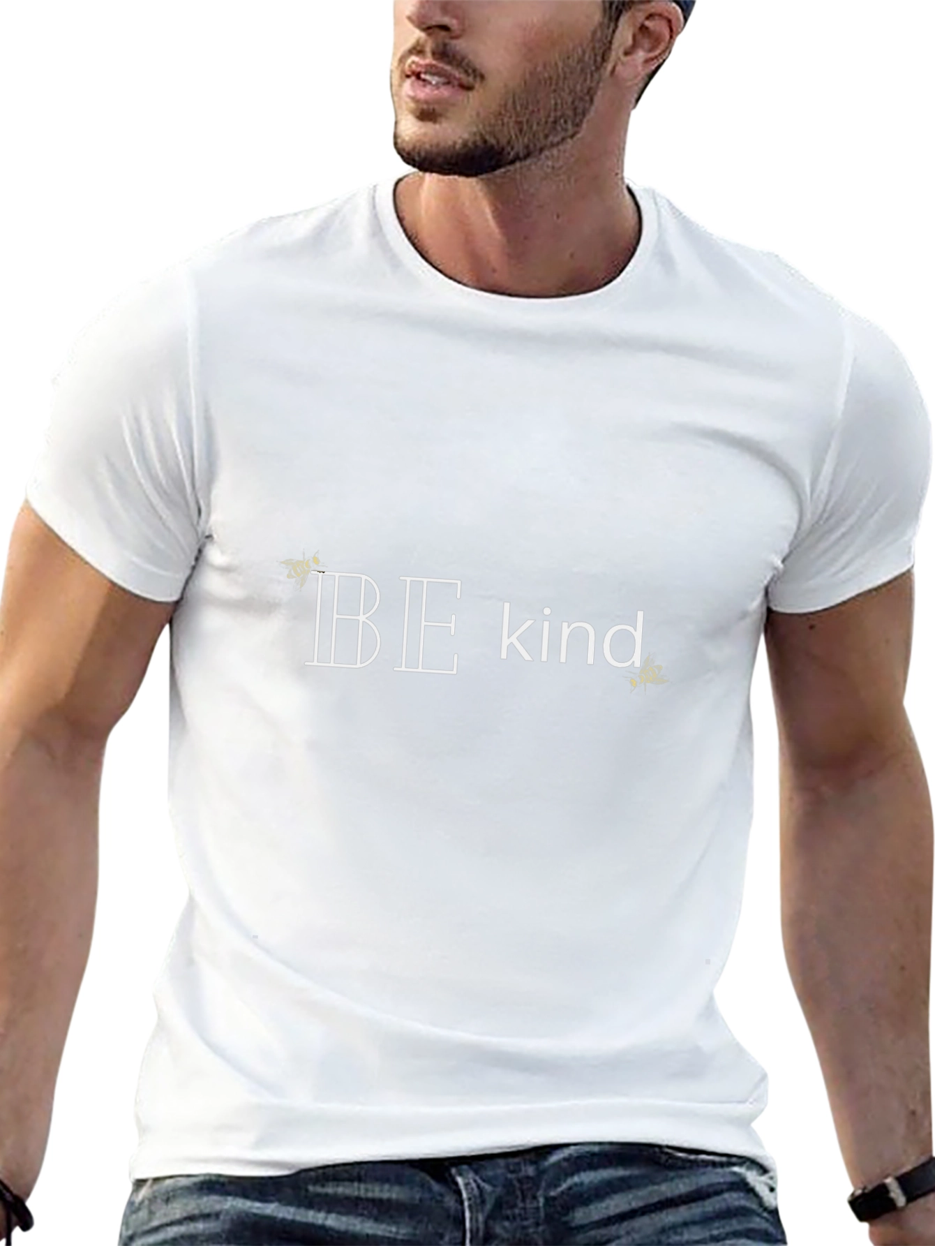Be Kind Graphic Tee - Black Cotton T-Shirt