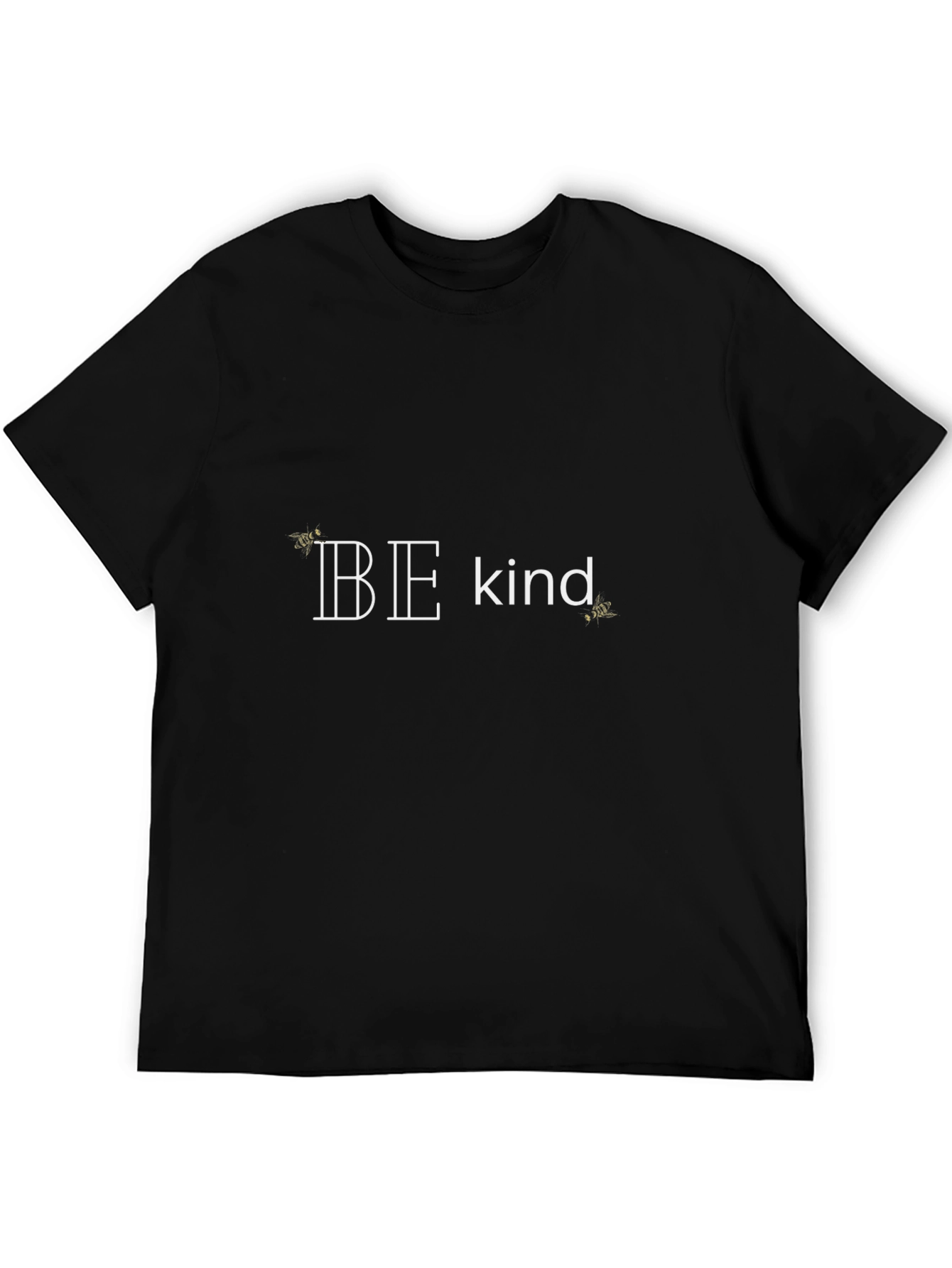 Be Kind Graphic Tee - Black Cotton T-Shirt