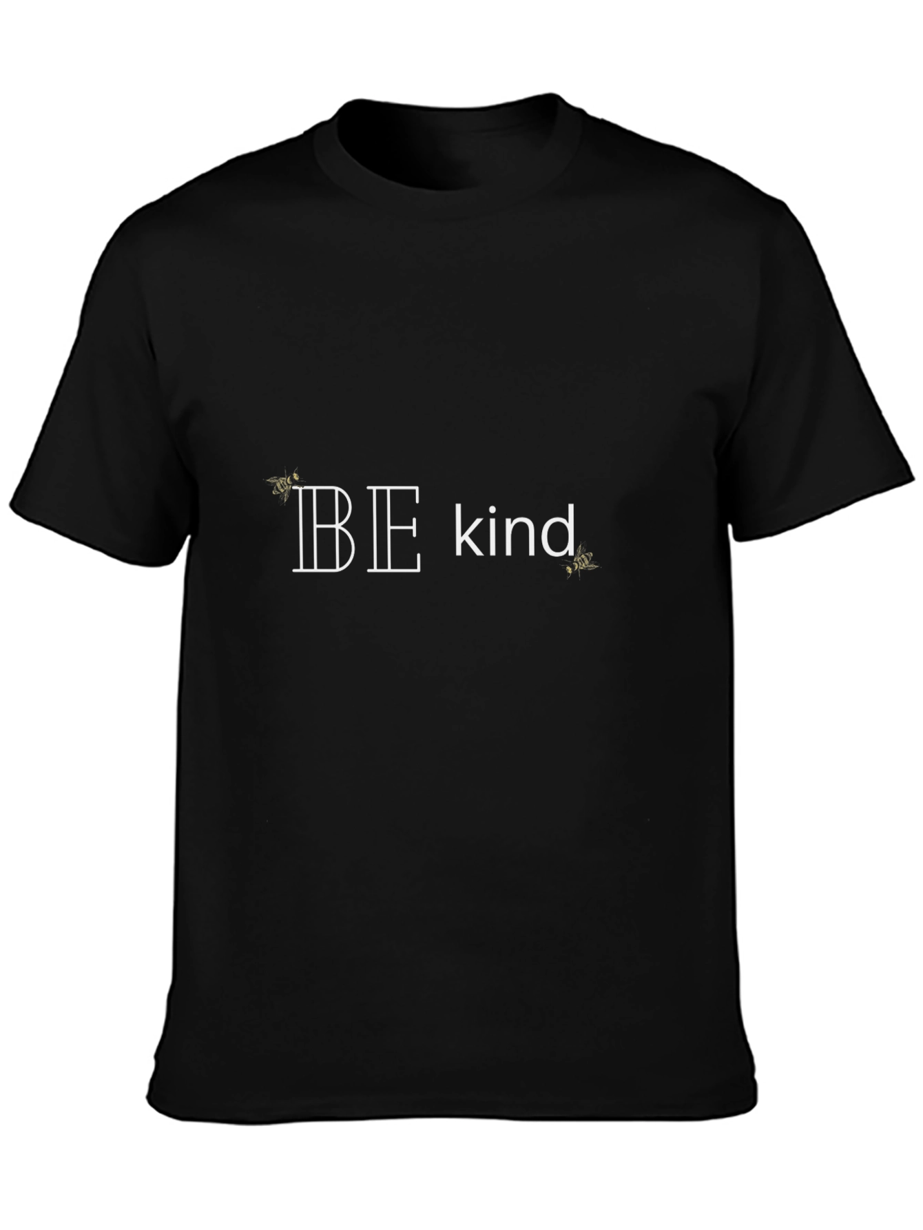 Be Kind Graphic Tee - Black Cotton T-Shirt