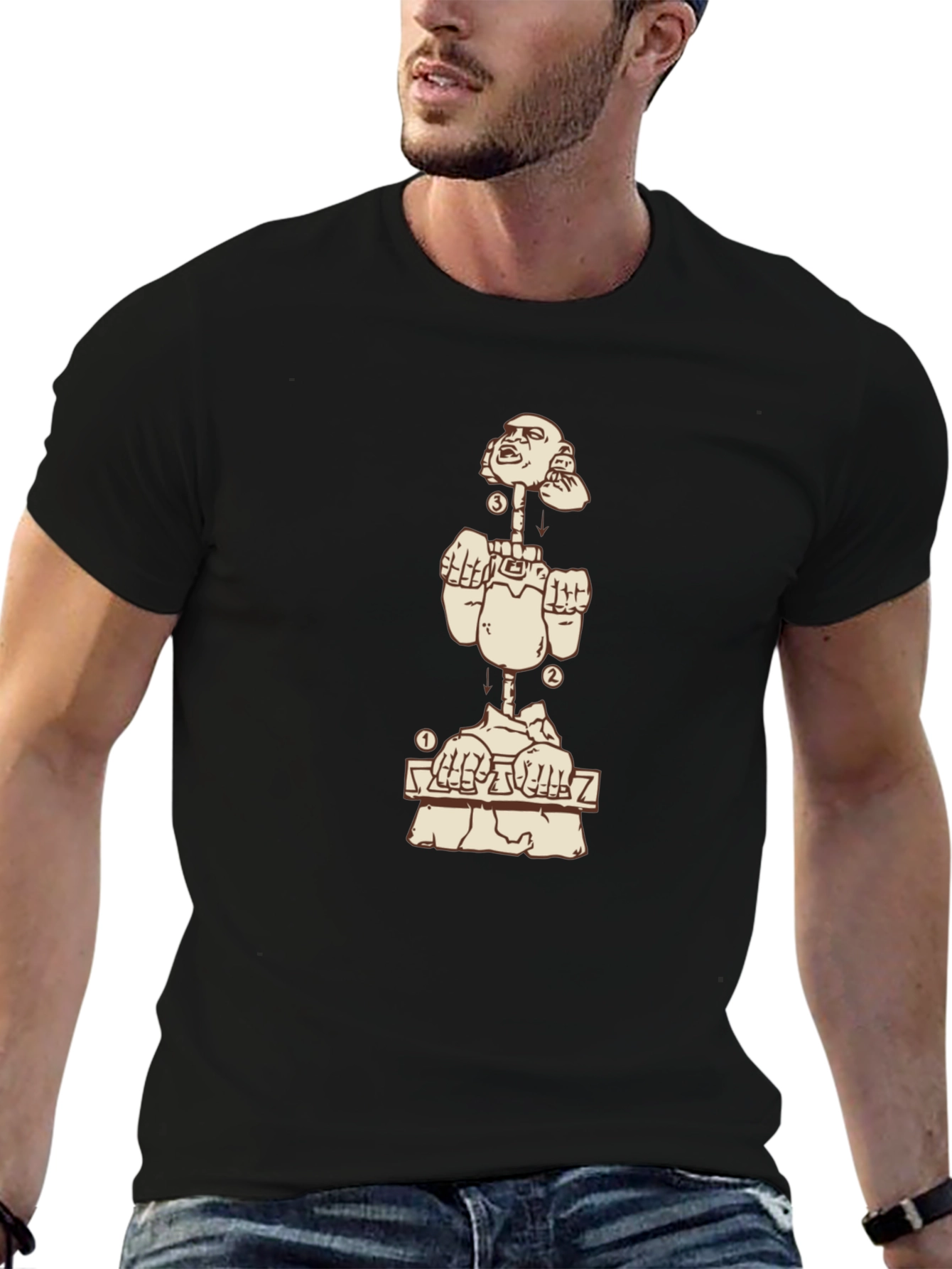 Anatomically-Correct Black T-Shirt