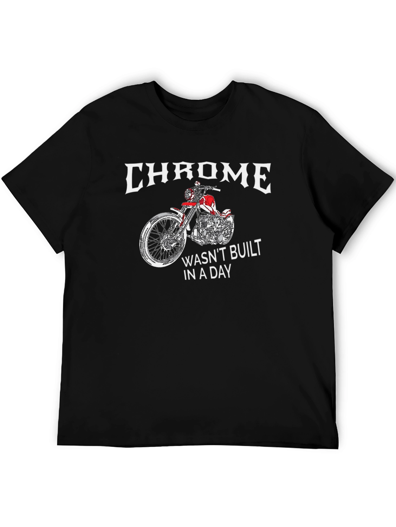 Chrome Motorcycle Graphic T-Shirt
