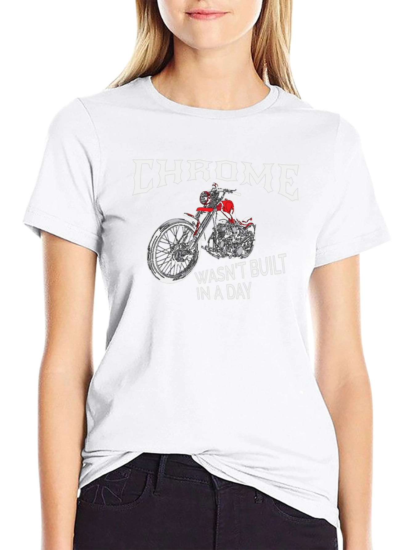 Chrome Motorcycle Graphic T-Shirt