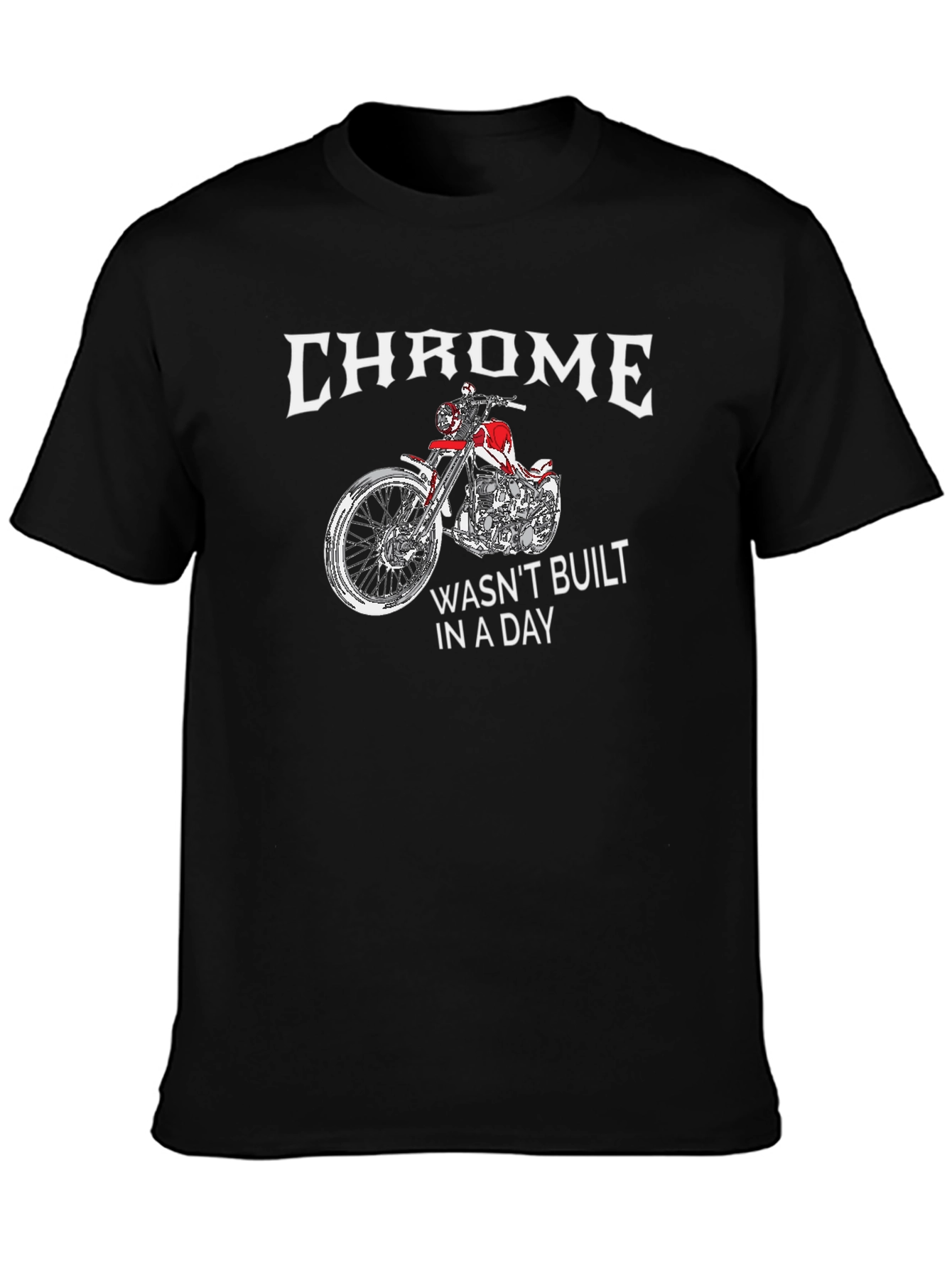Chrome Motorcycle Graphic T-Shirt