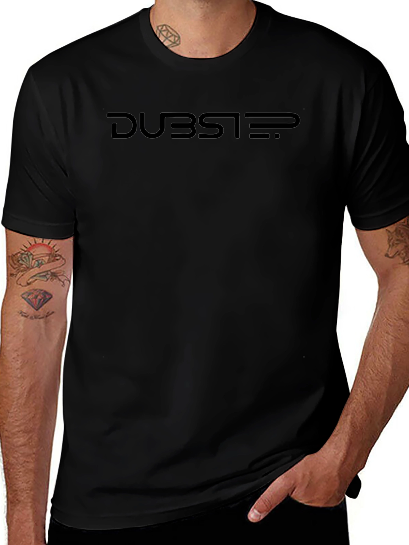 Dubstep Graphic Tee - Premium Black Cotton T-Shirt