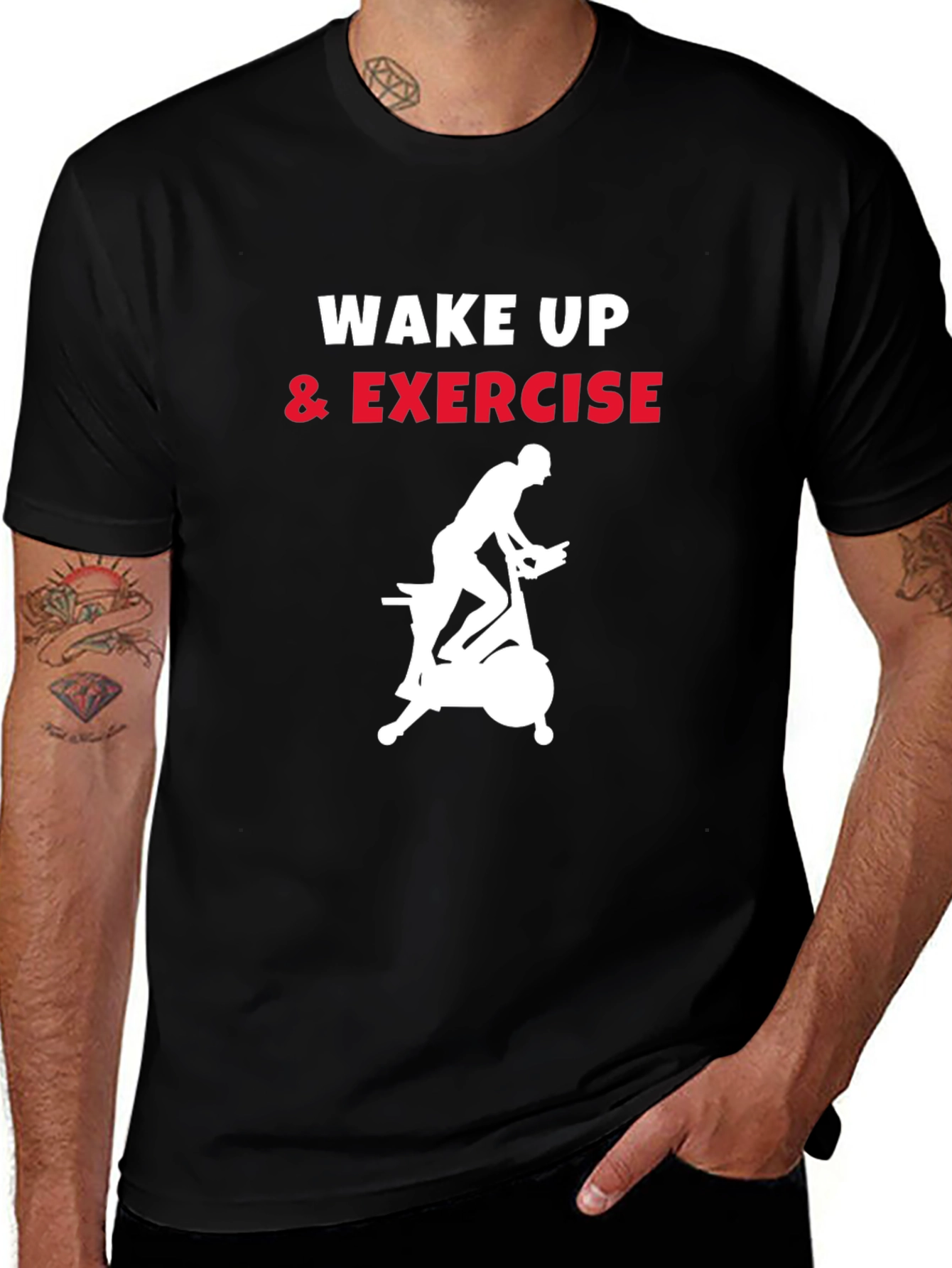 Wake Up and Exercise Graphic T-Shirt