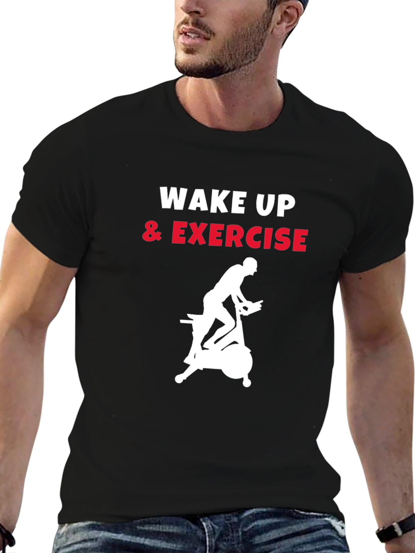 Wake Up and Exercise Graphic T-Shirt