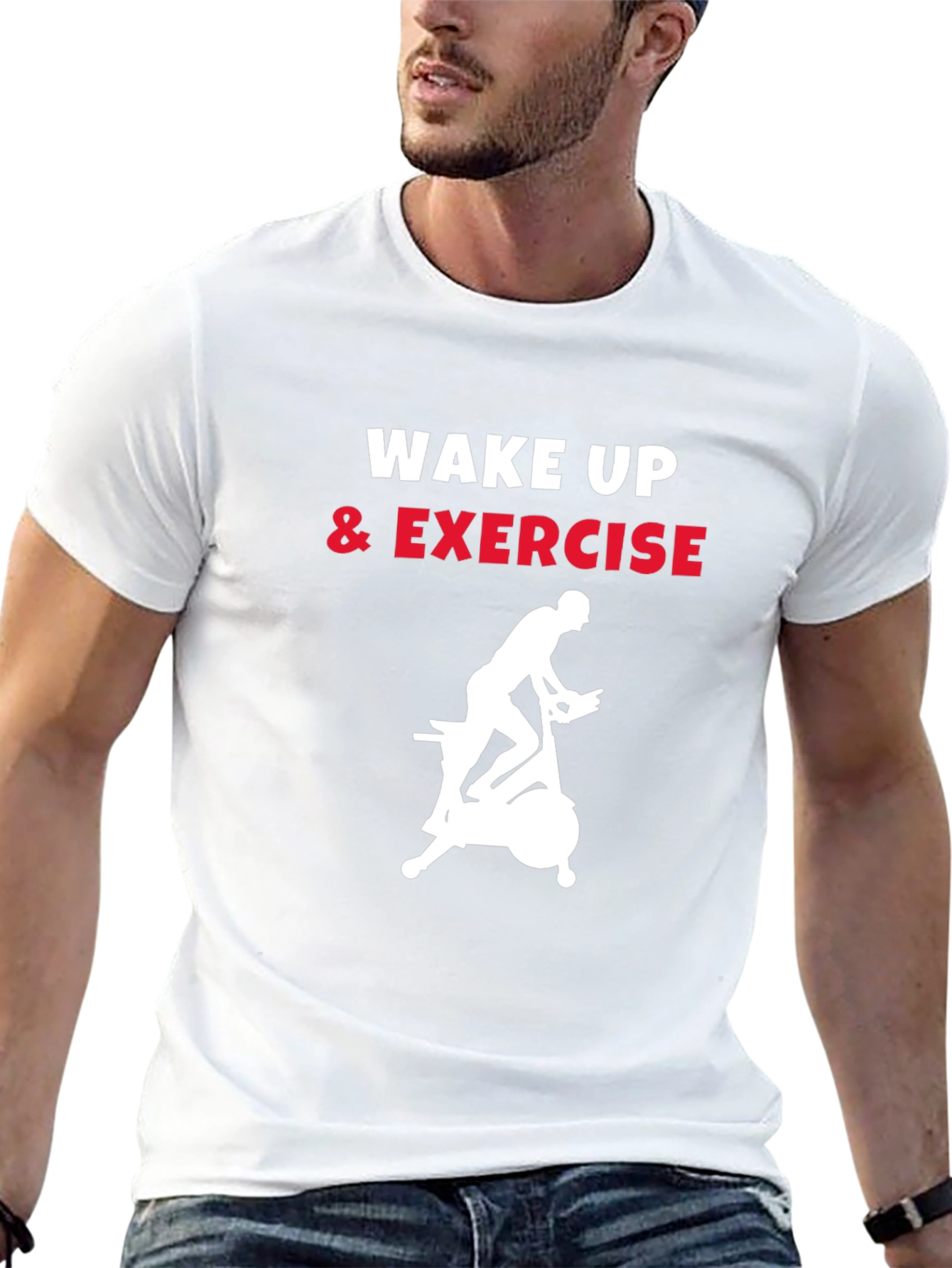 Wake Up and Exercise Graphic T-Shirt