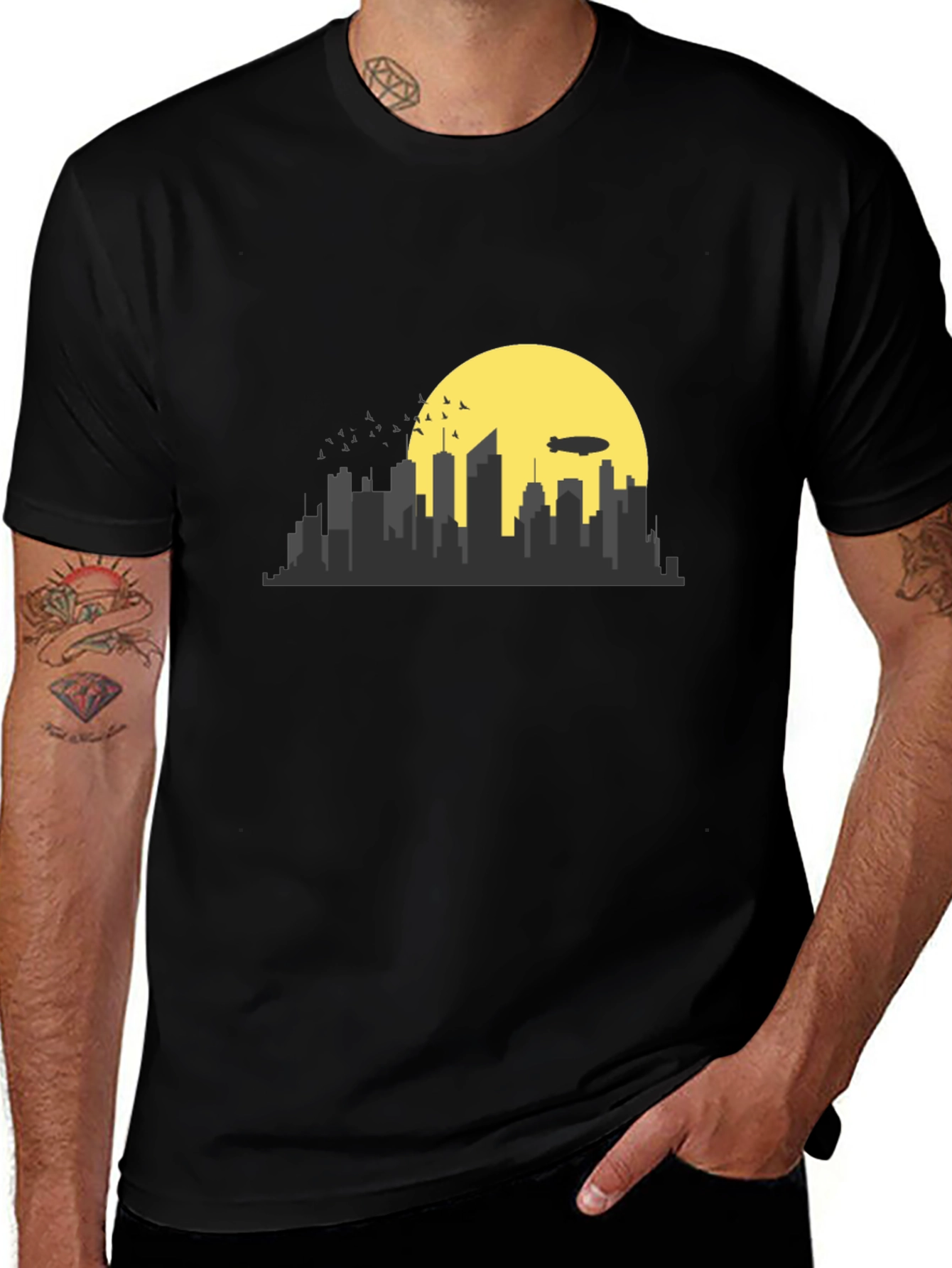 Cityscape Graphic Tee - Stylish Urban Design