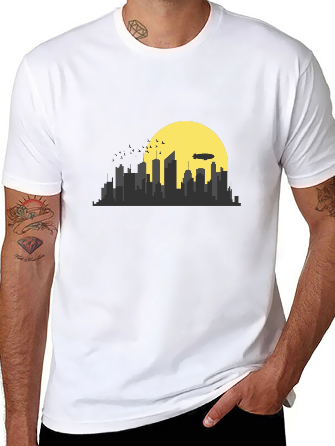 Cityscape Graphic Tee - Stylish Urban Design