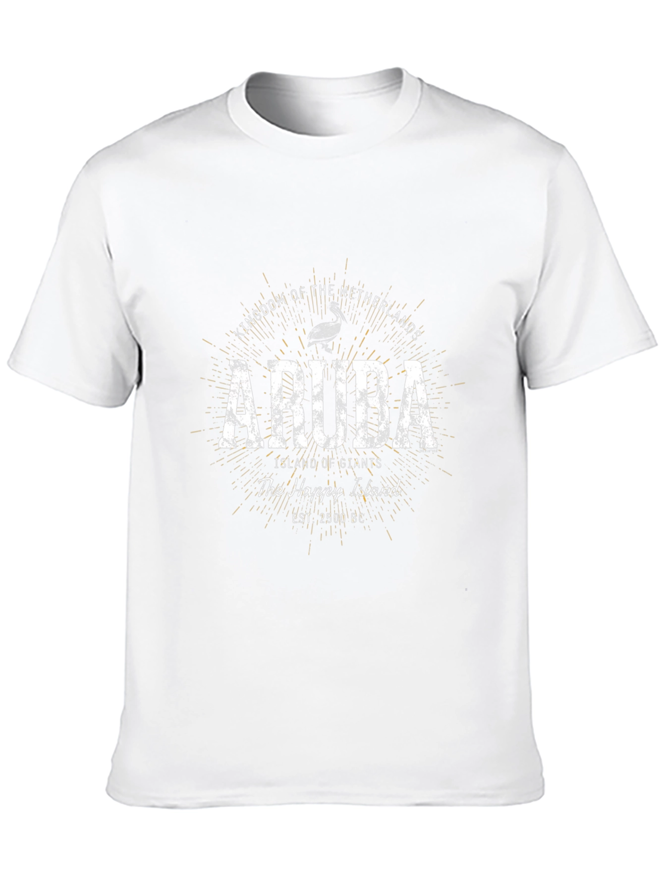 Aruba Island of Giants Graphic T-Shirt - Black