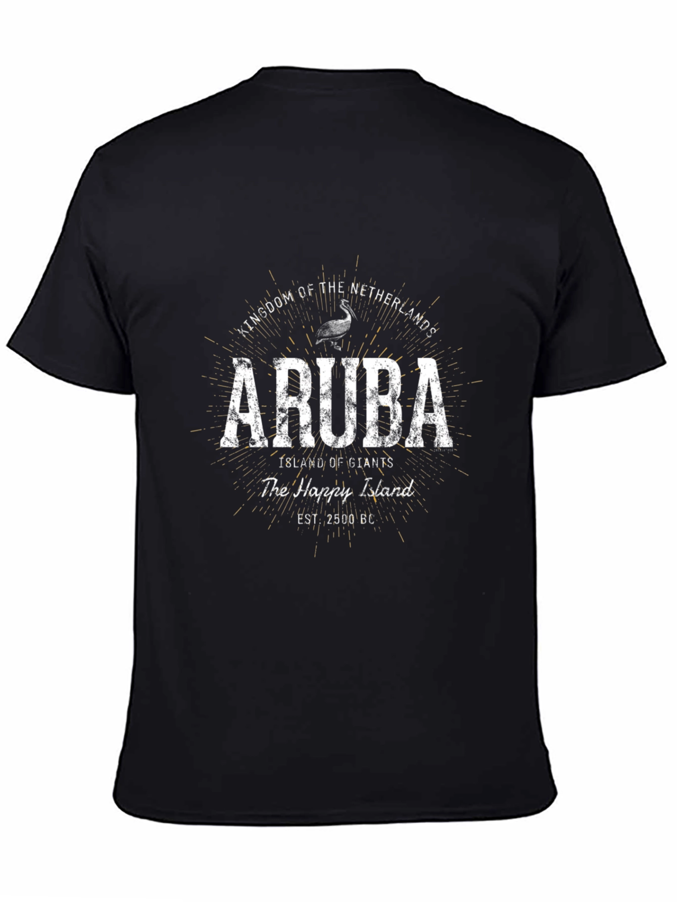 Aruba Island of Giants Graphic T-Shirt - Black