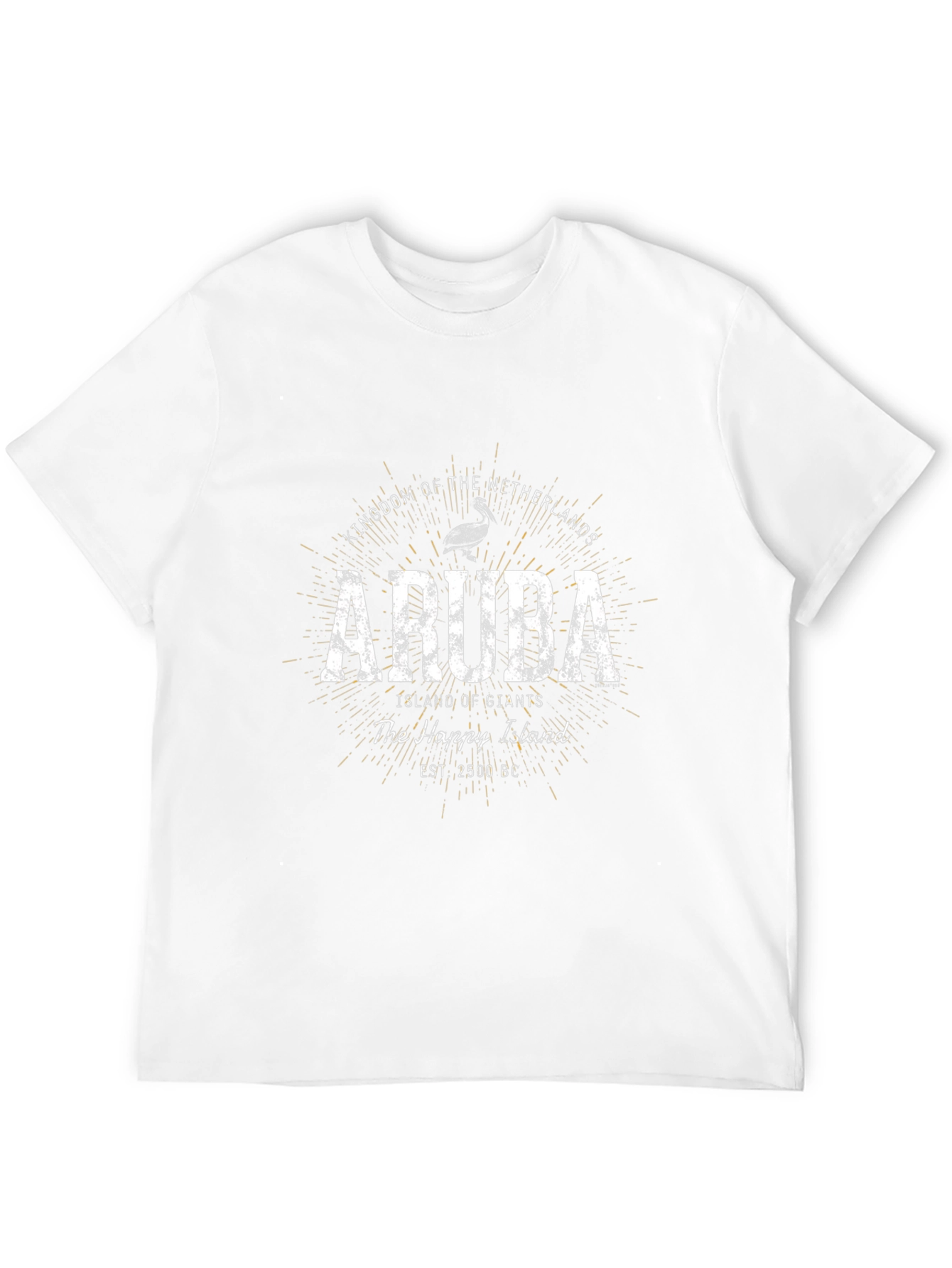 Aruba Island of Giants Graphic T-Shirt - Black