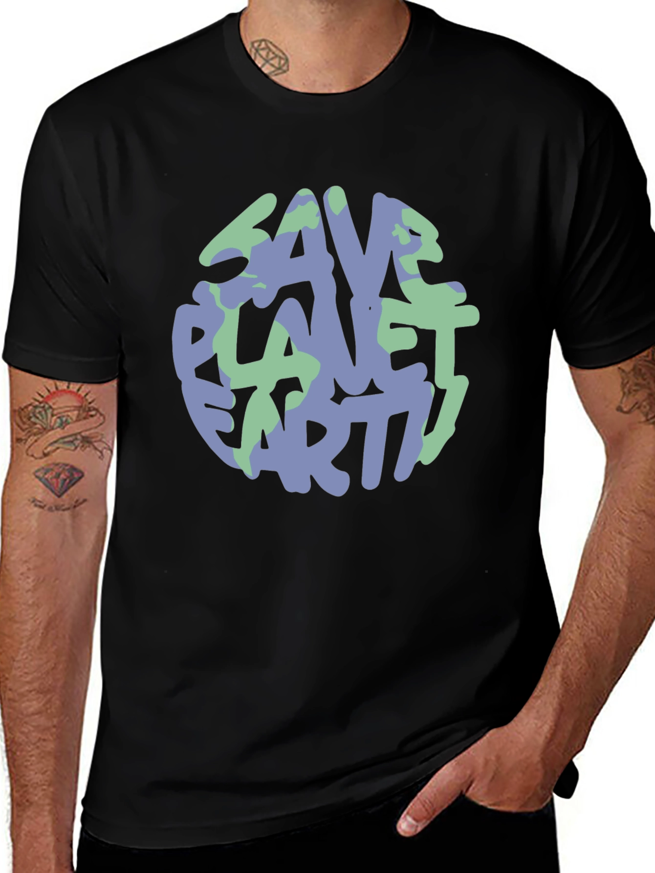 Save Planet Earth Graphic T-Shirt