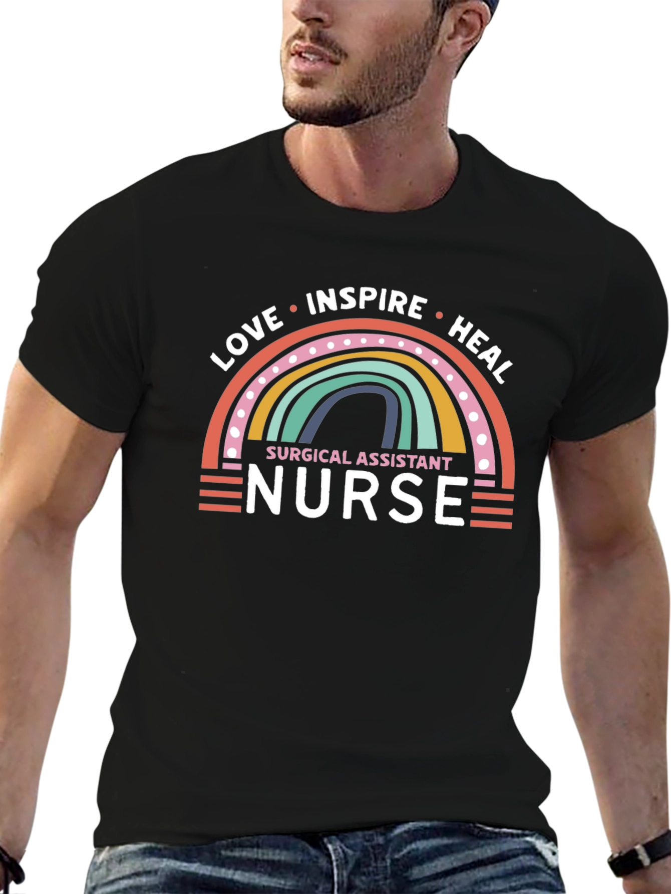 Love Inspire Heal Nurse Graphic Tee