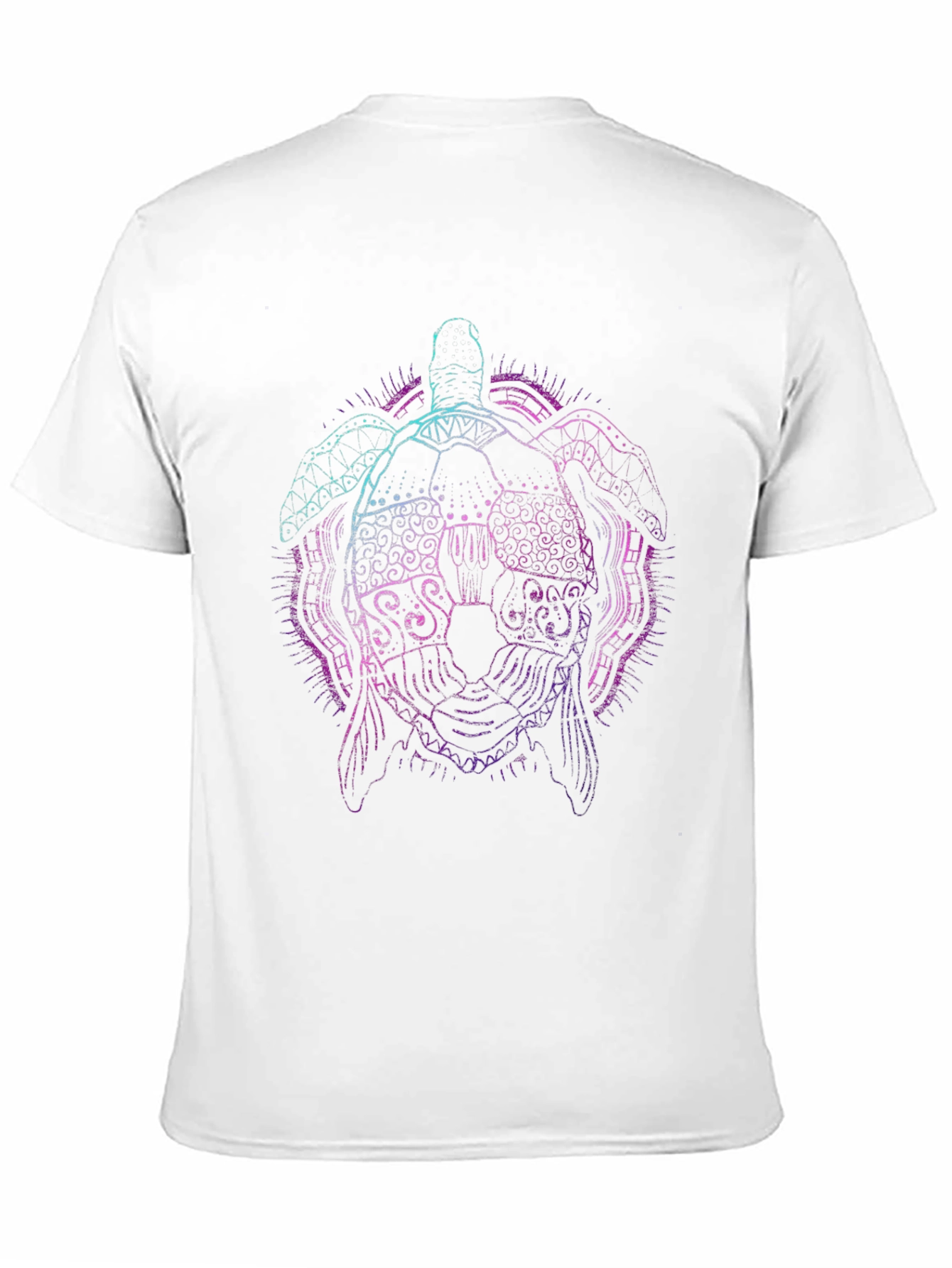 Neon Turtle Graphic Tee - Black