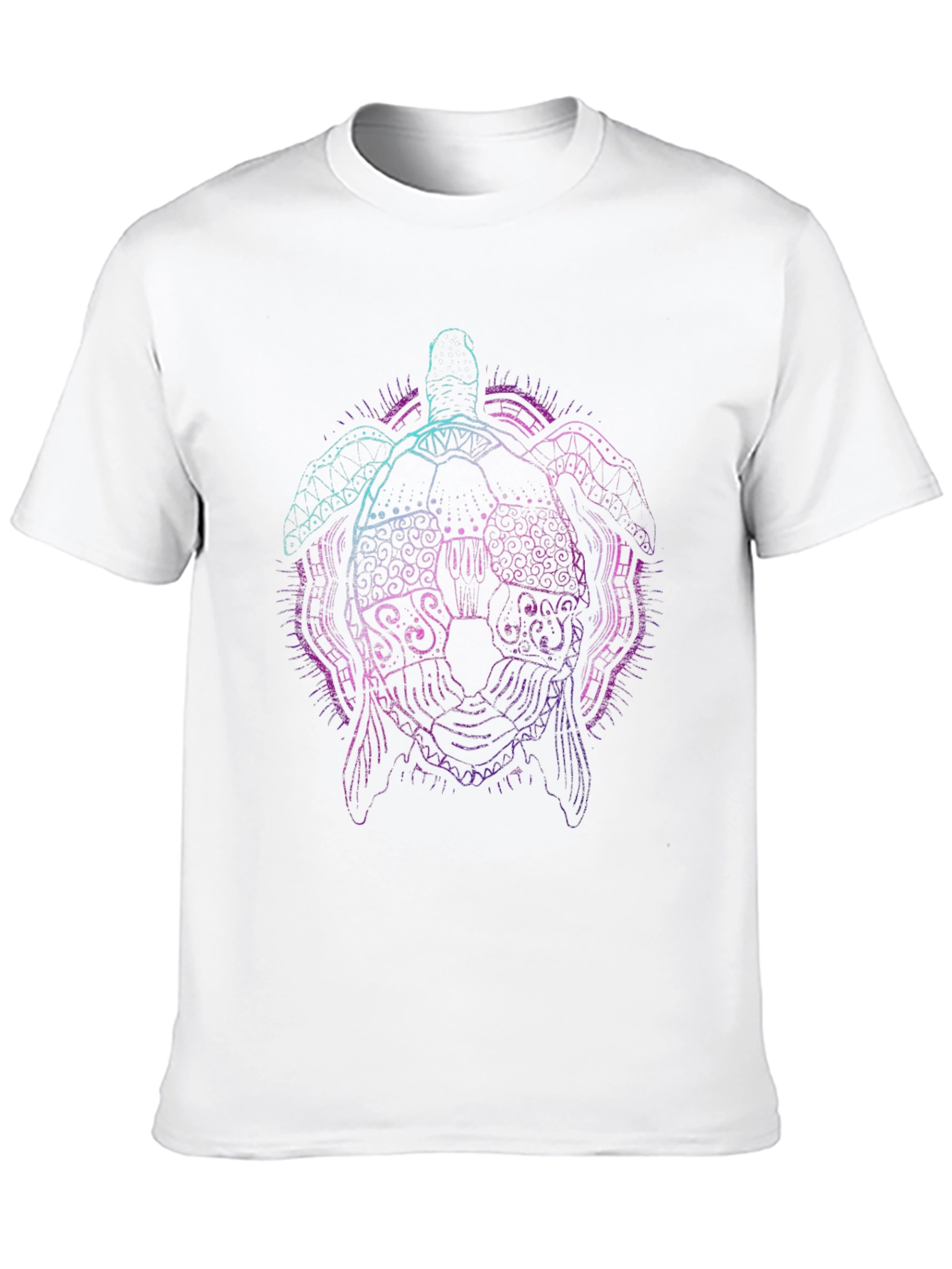 Neon Turtle Graphic Tee - Black