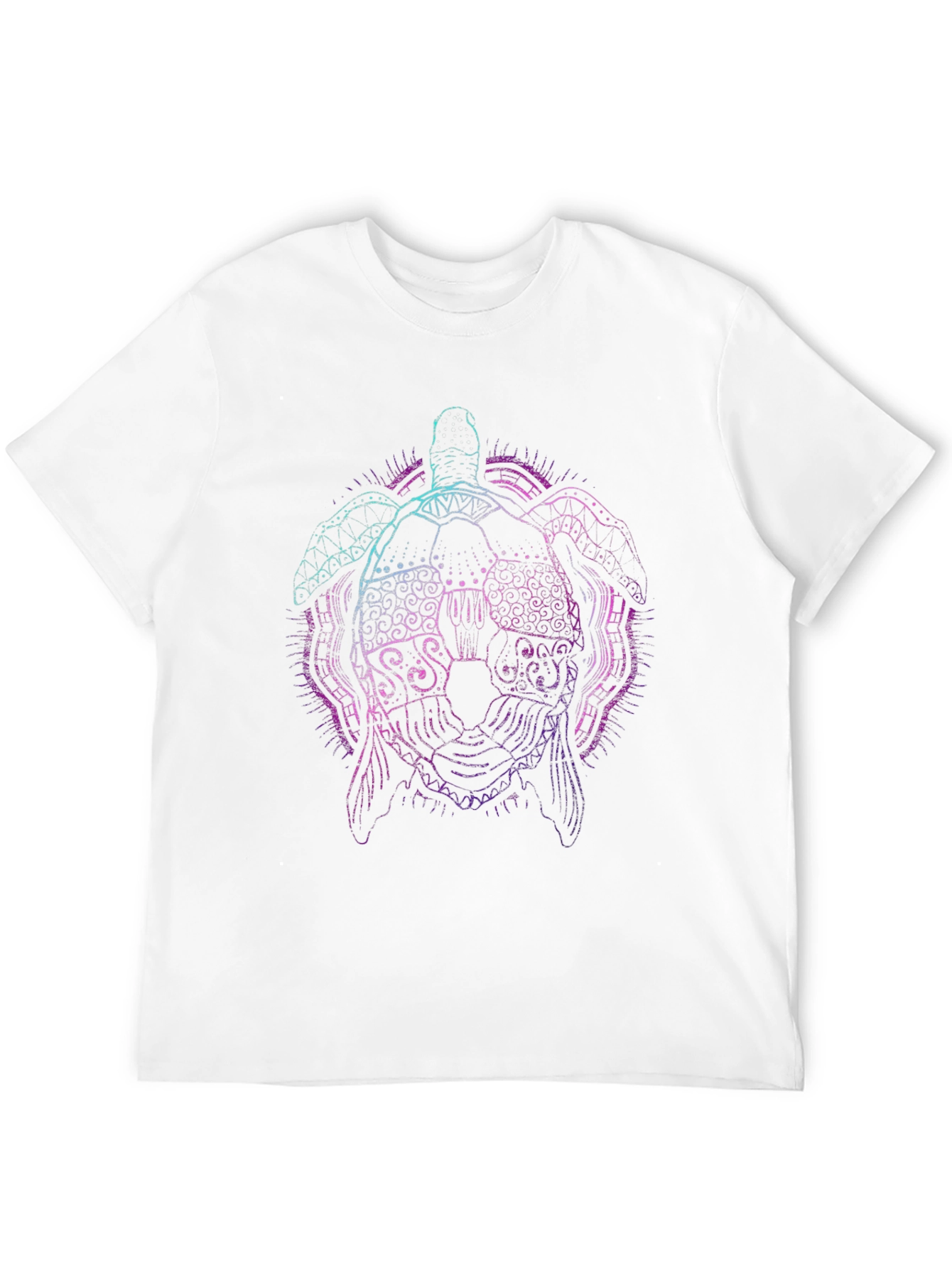 Neon Turtle Graphic Tee - Black