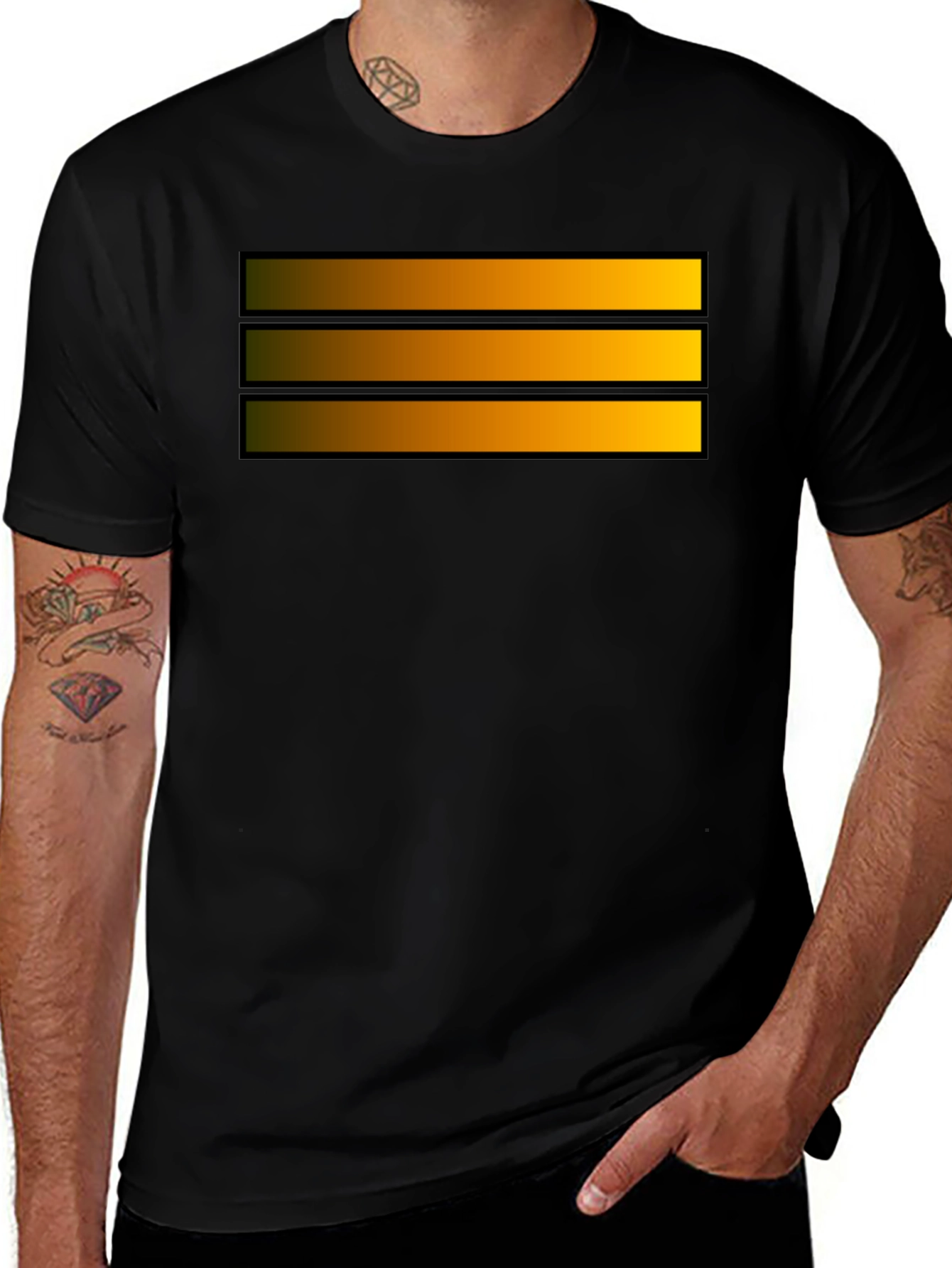 Striped Graphic Tee - Casual Style