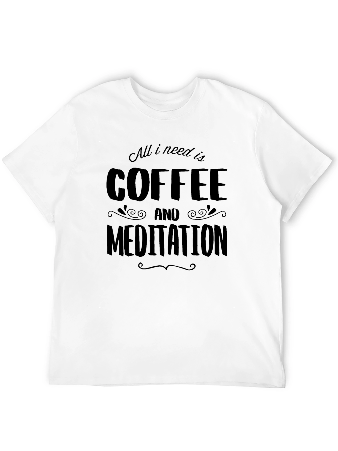 Coffee and Meditation Graphic T-Shirt