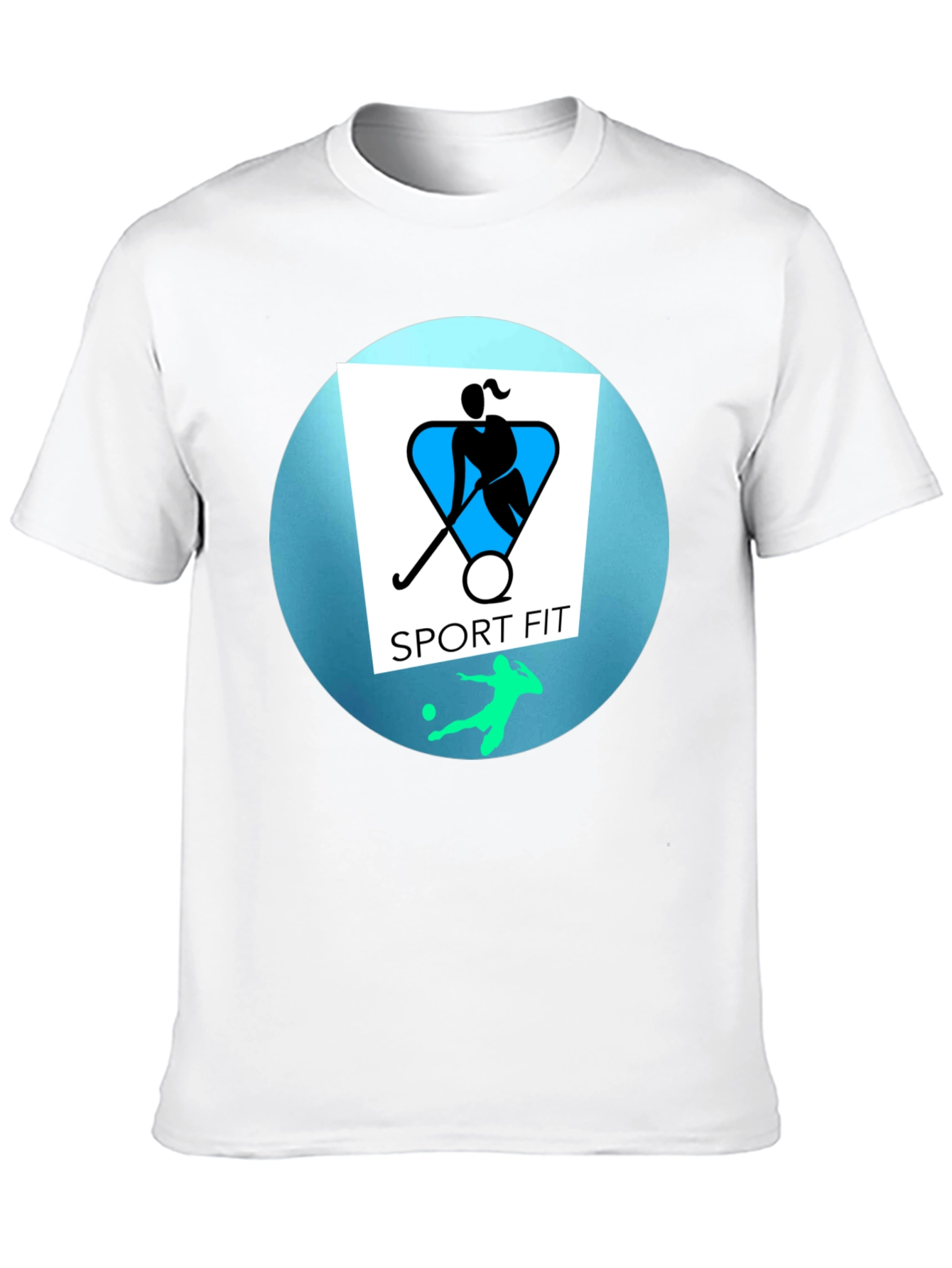 Sport Fit Black Graphic Tee