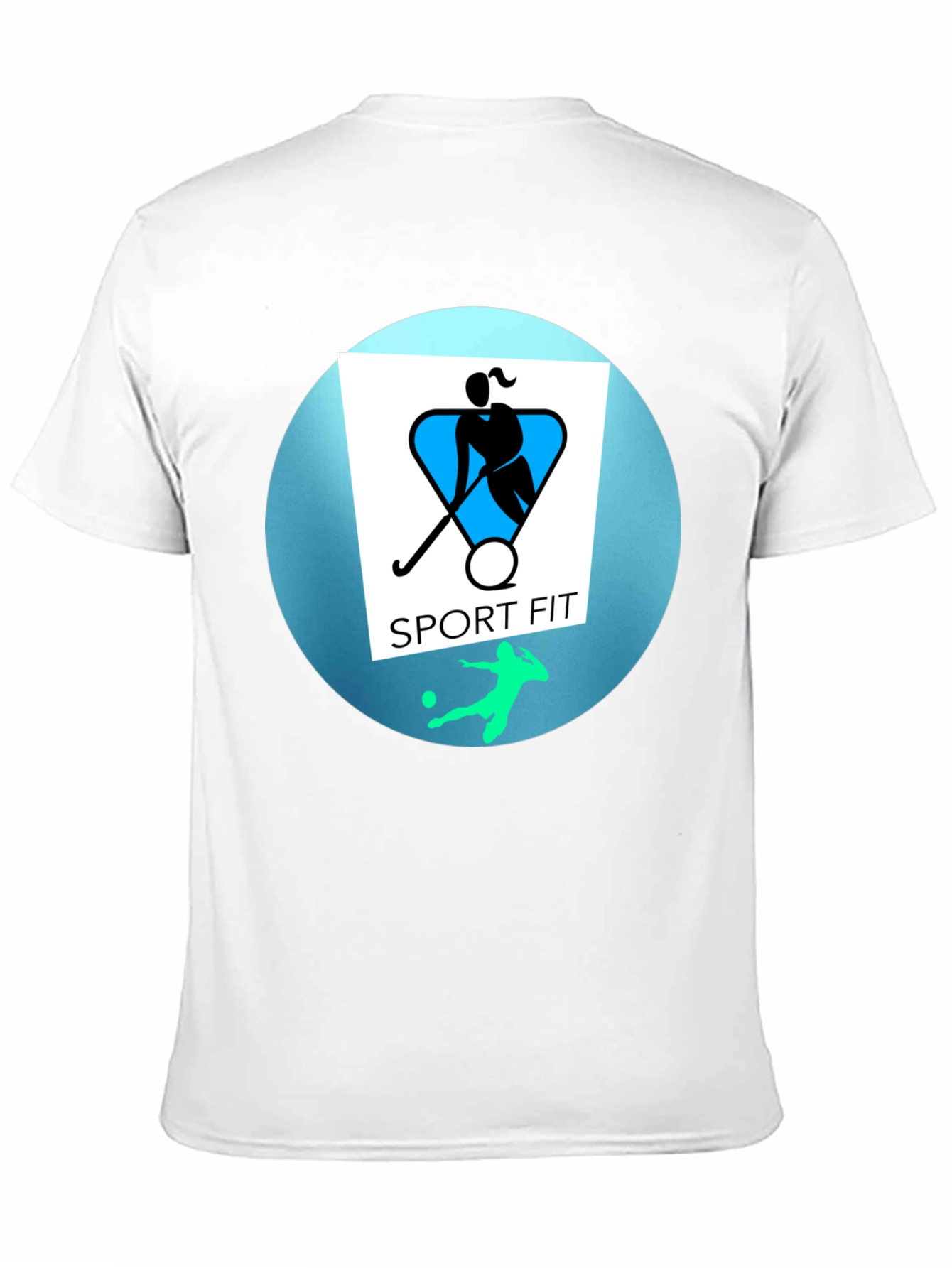 Sport Fit Black Graphic Tee