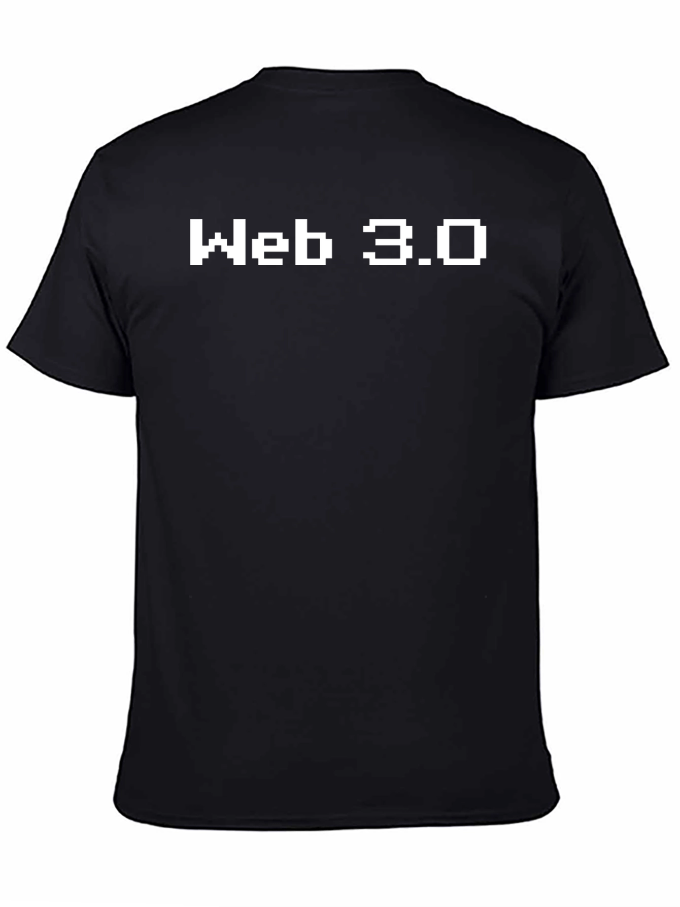 Web 3.0 Pixel Tee - Black Casual T-Shirt