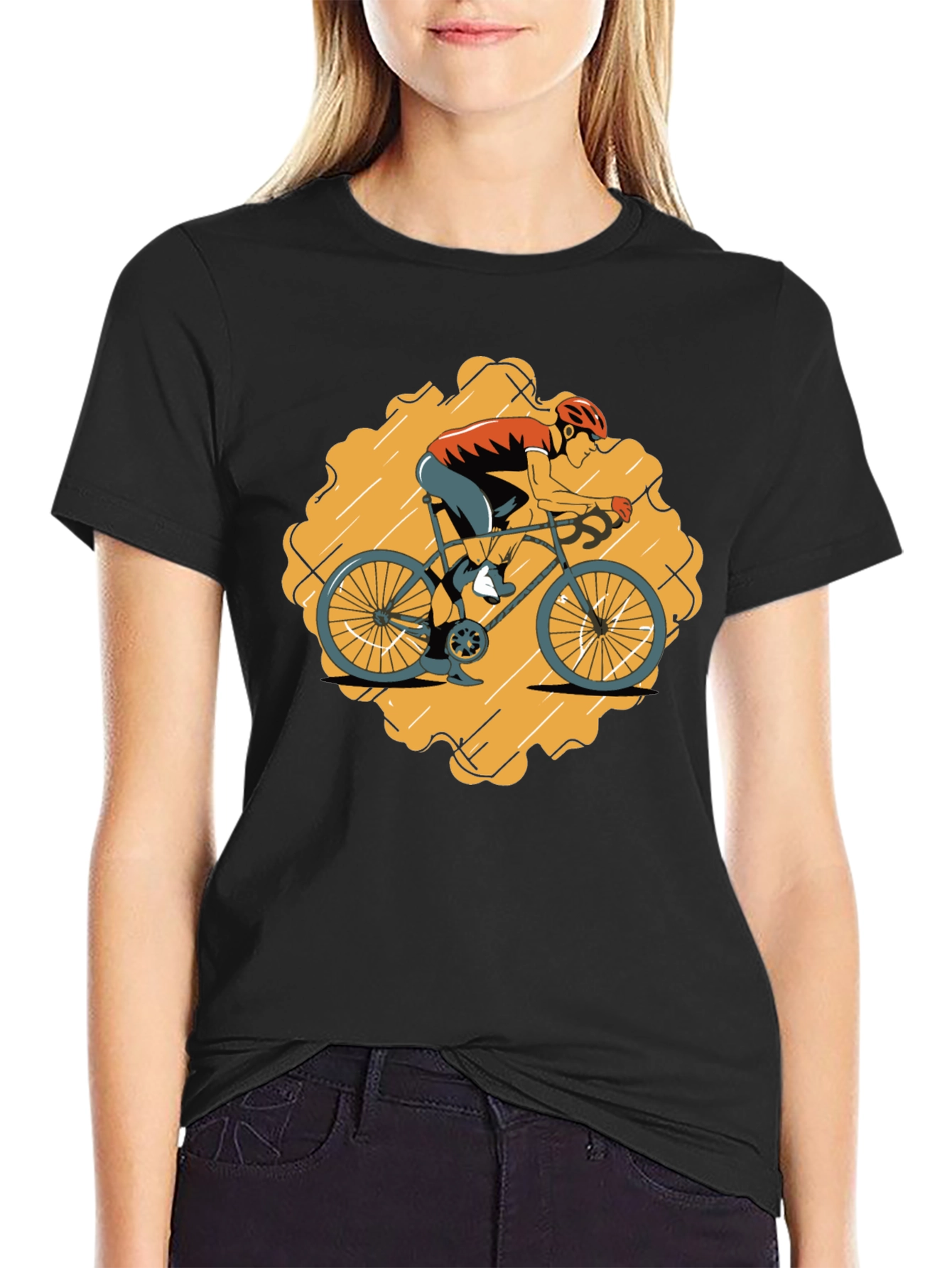 Cycling Graphic Tee - Bike Rider T-Shirt